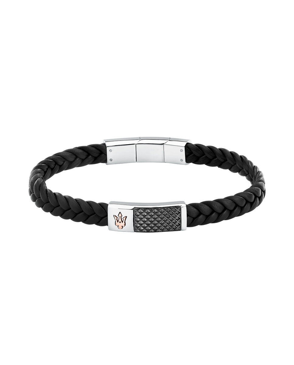 Imagen 0 de Pulsera de hombre maserati de acero plateada Plata