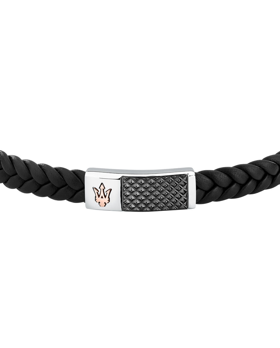 Imagen 2 de Pulsera de hombre maserati de acero plateada - Plata Plata