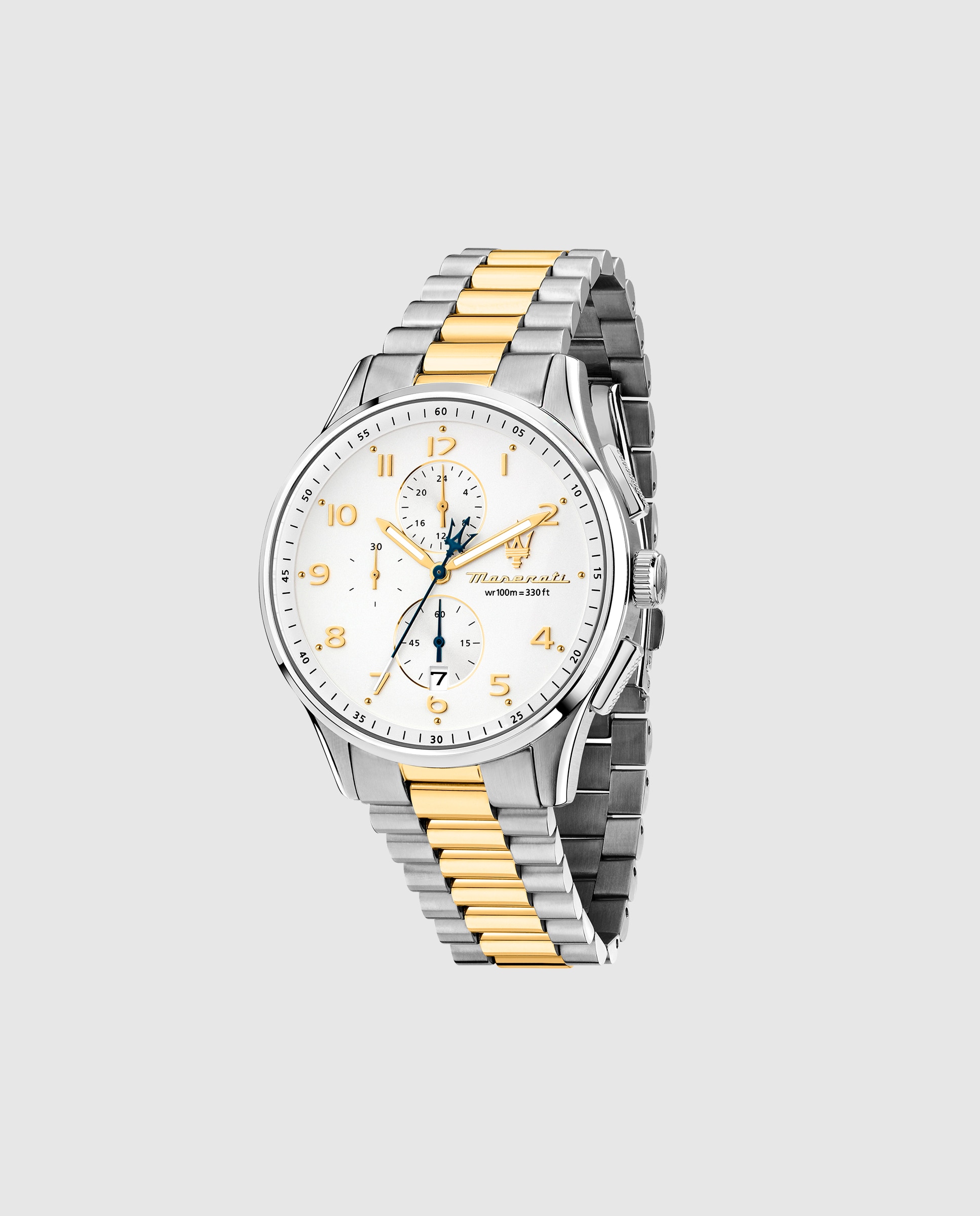 Imagen 0 de Reloj de hombre sorpasso r8873624003 de acero y correa plateada Plata
