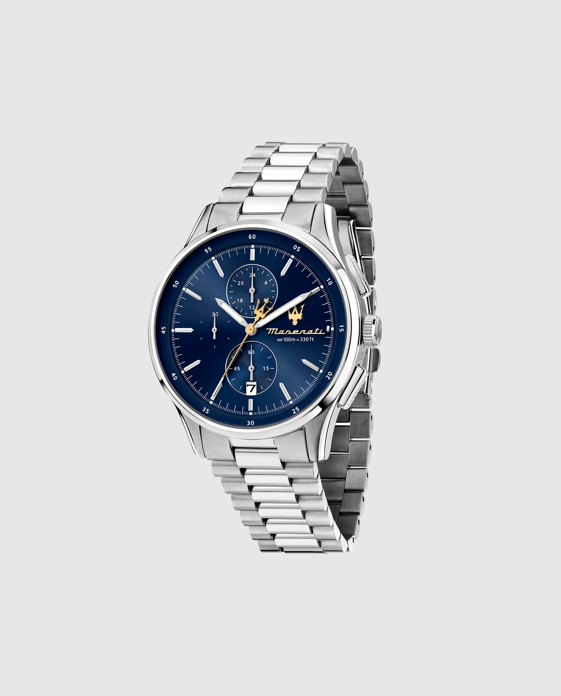 Imagen 0 de Reloj de hombre sorpasso r8873624004 de acero y correa plateada Plata