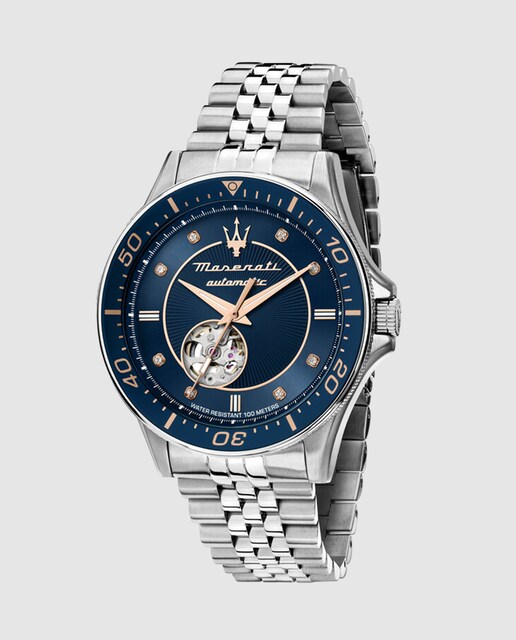 Imagen 0 de Reloj de hombre Sfida R8823140013 automático de acero y correa plateada