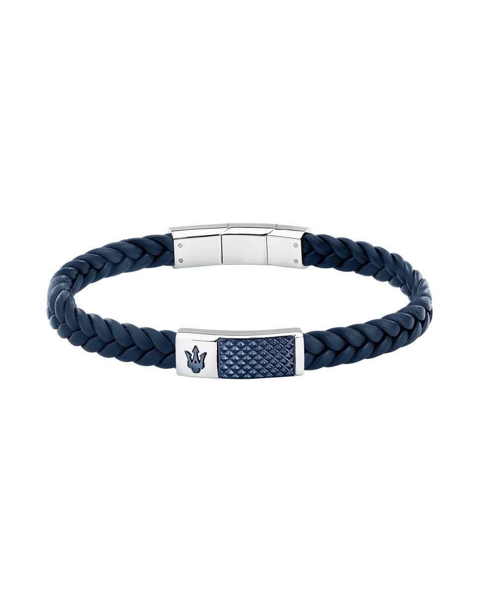 Imagen 0 de Pulsera de hombre maserati de acero plateada Plata