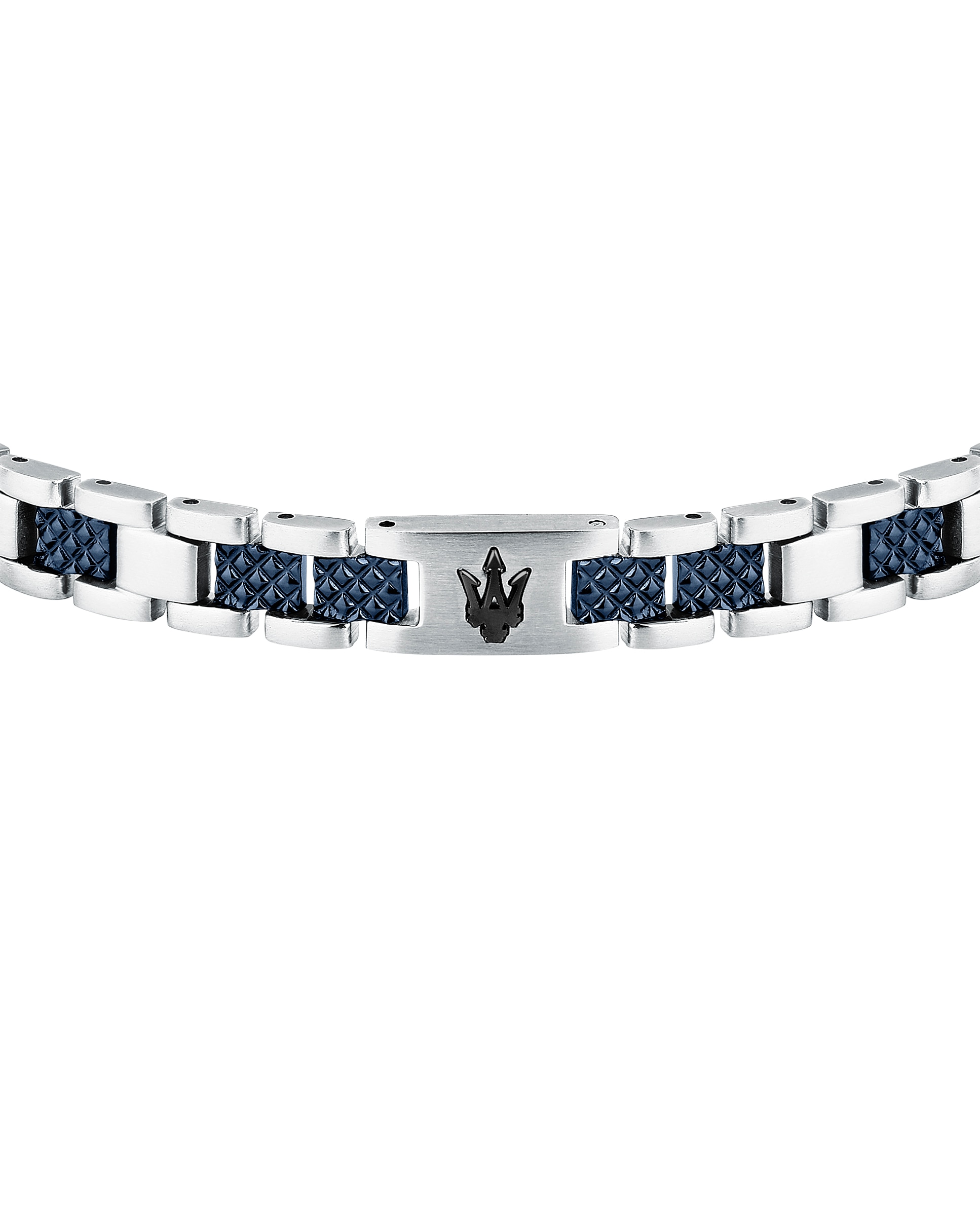 Pulsera de hombre maserati de acero plateada - Plata Plata-2