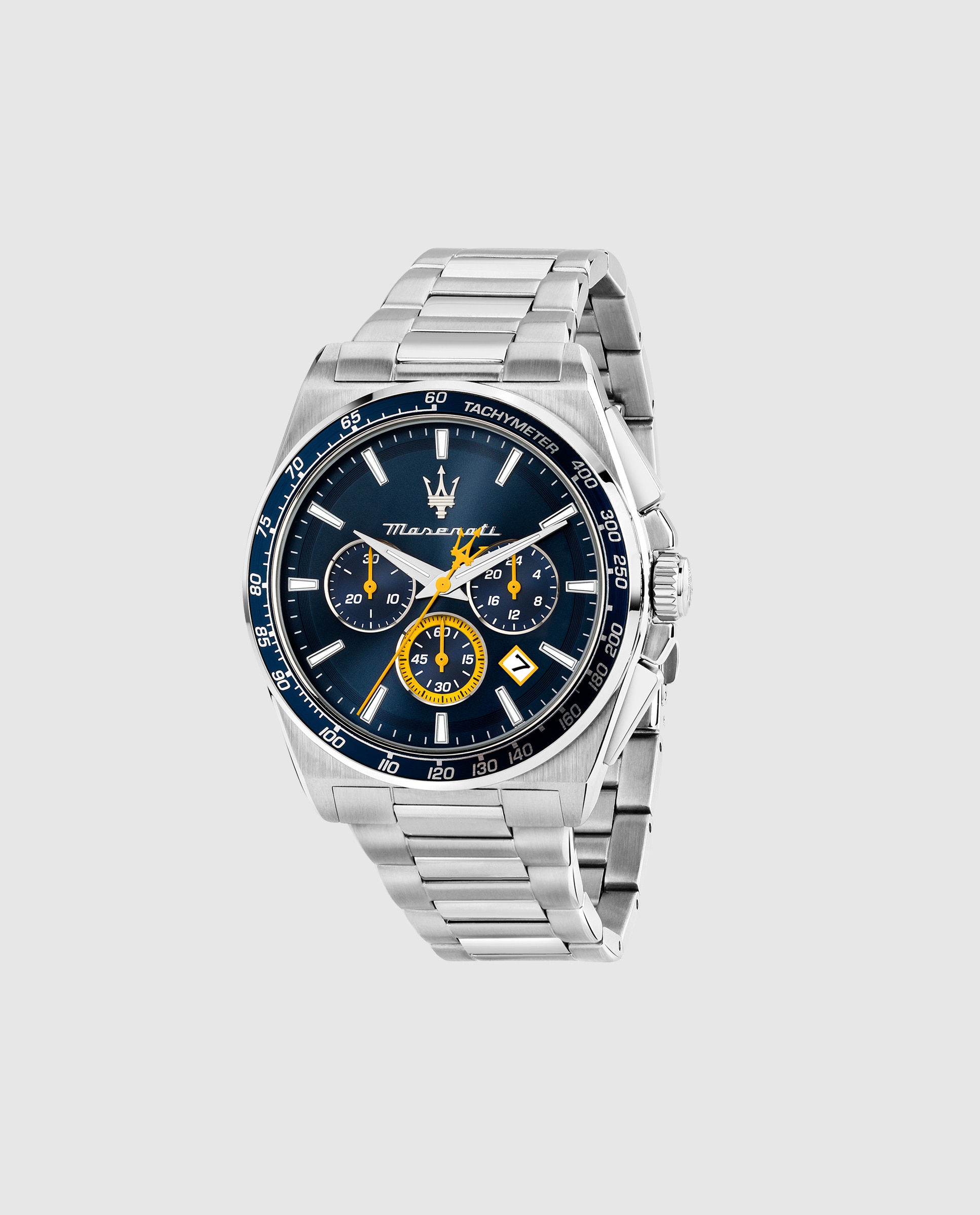 Imagen 0 de Reloj de hombre maseratti r8873652001 de acero y correa plateada Plata