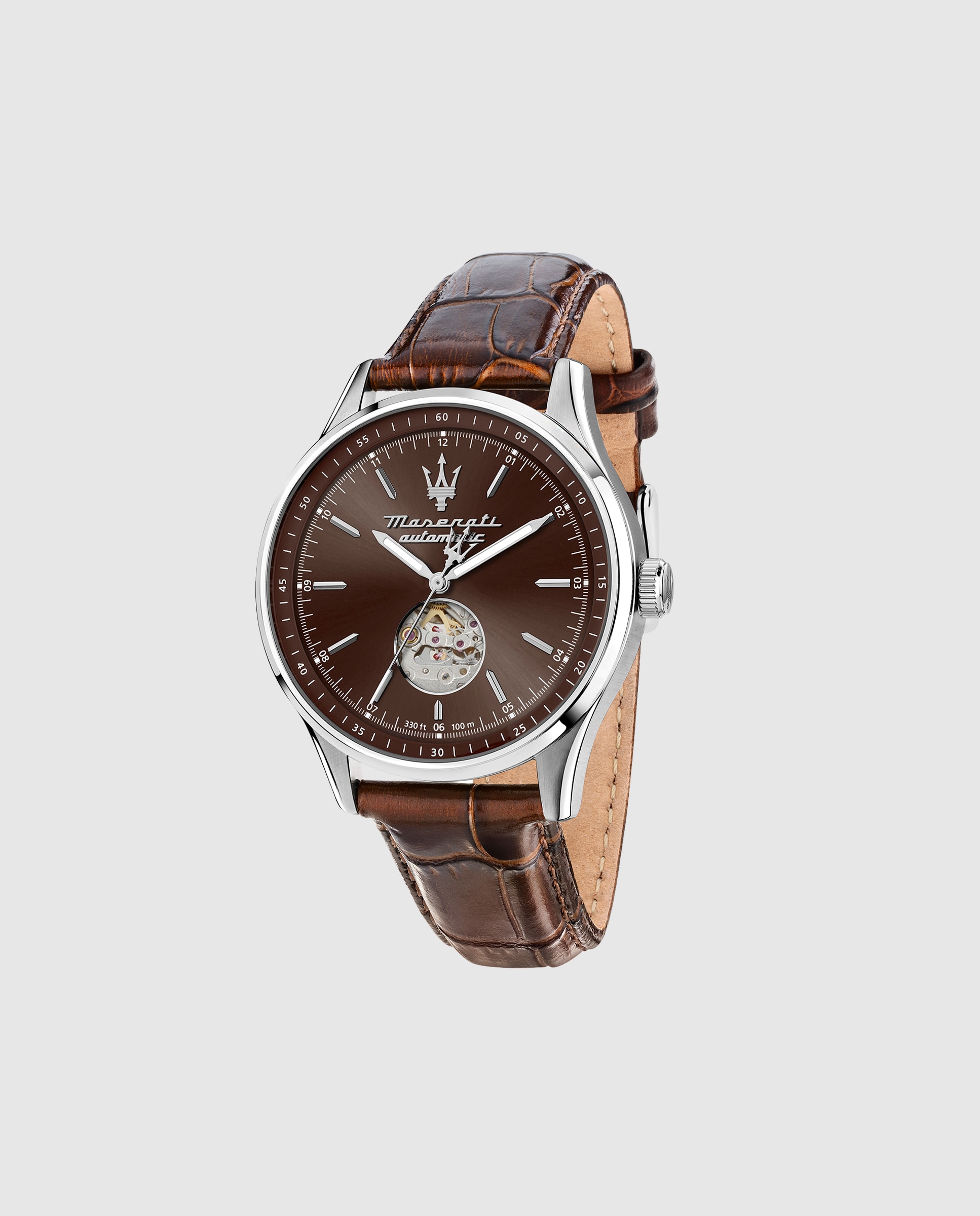 Imagen 0 de Reloj de hombre sorpasso r8821124002 automático de piel y correa marrón Marrón