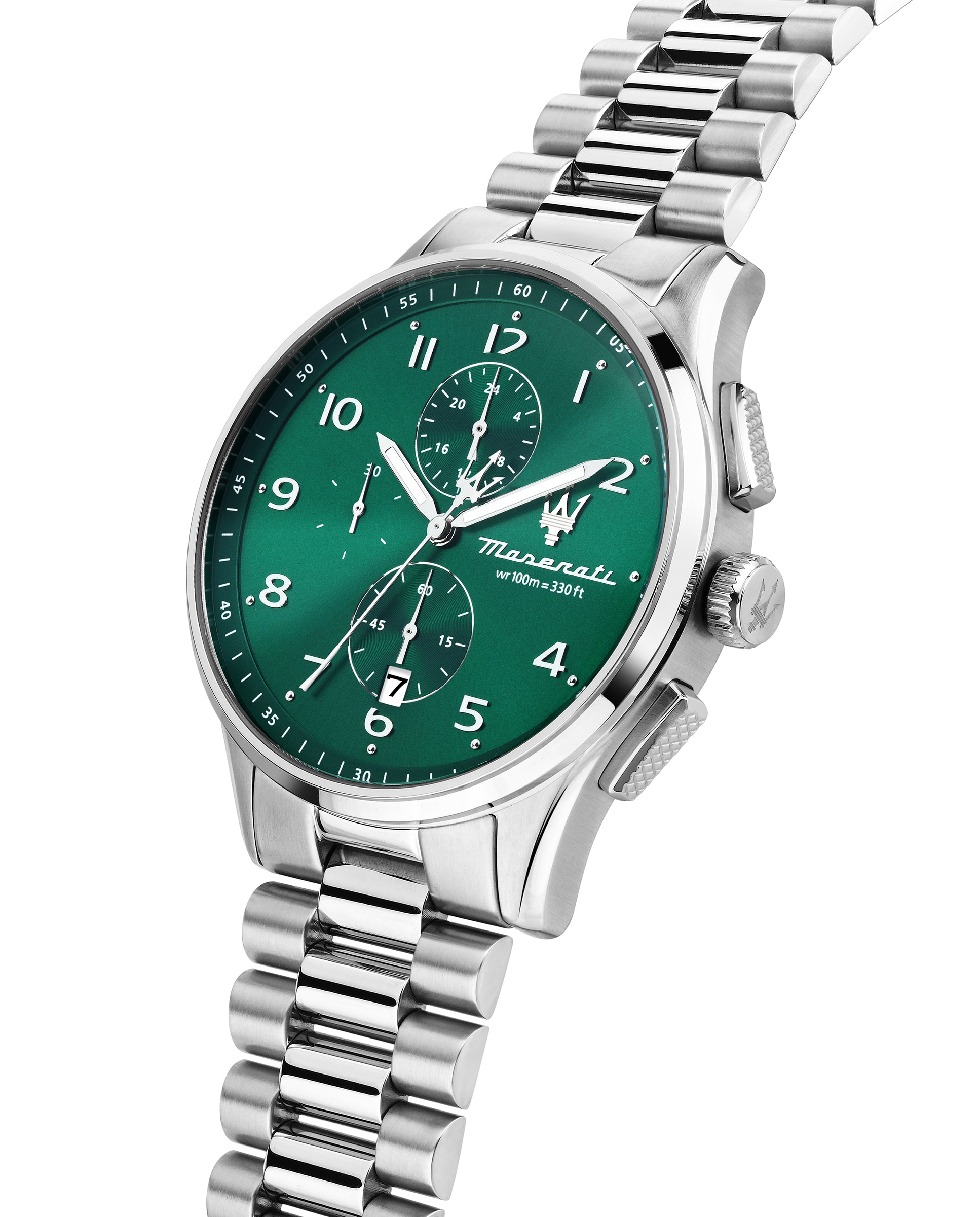 Reloj de hombre sorpasso r8873624006 de acero y correa plateada - Maserati - Plata Plata-4