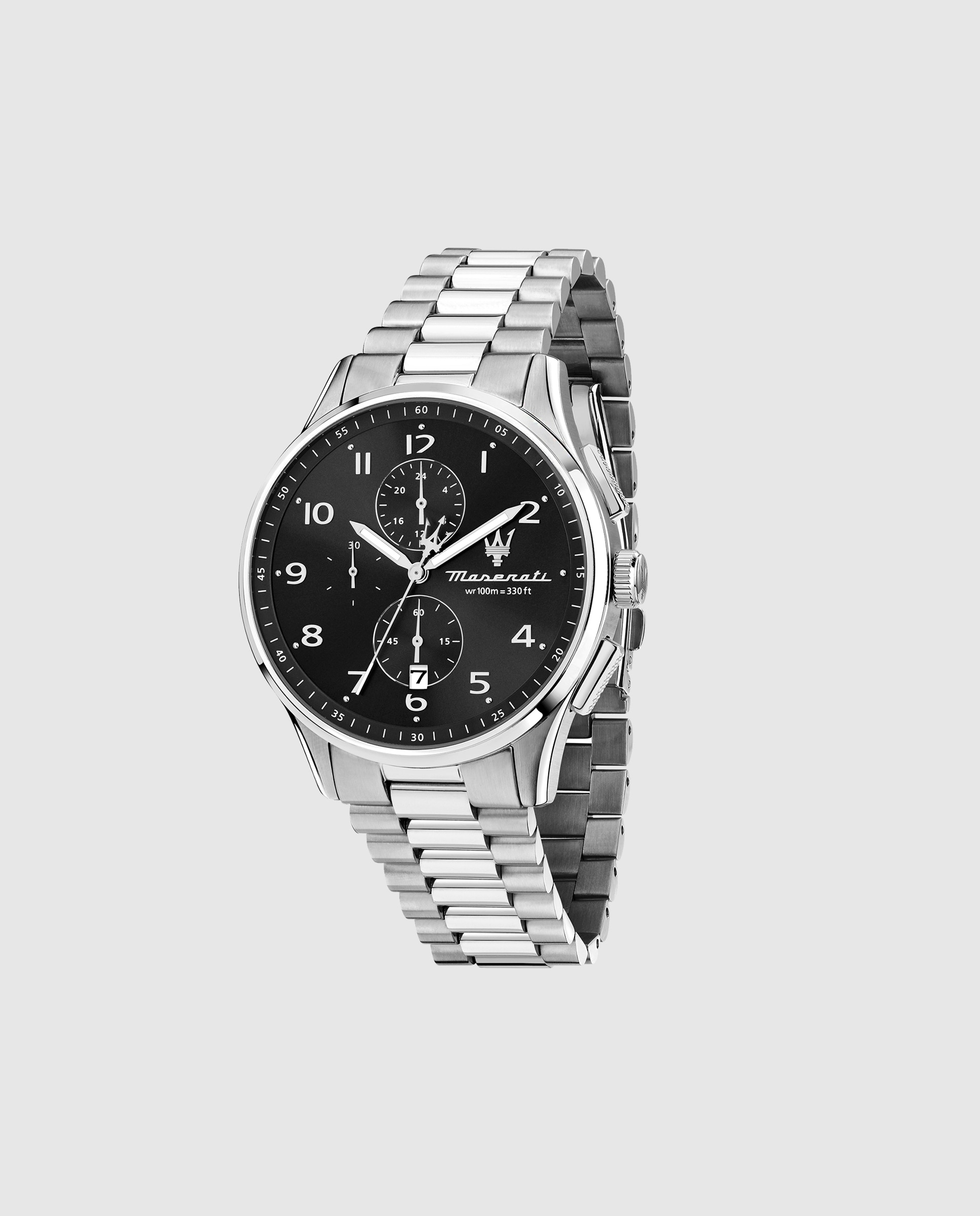 Imagen 0 de Reloj de hombre sorpasso r8873624007 de acero y correa plateada Plata