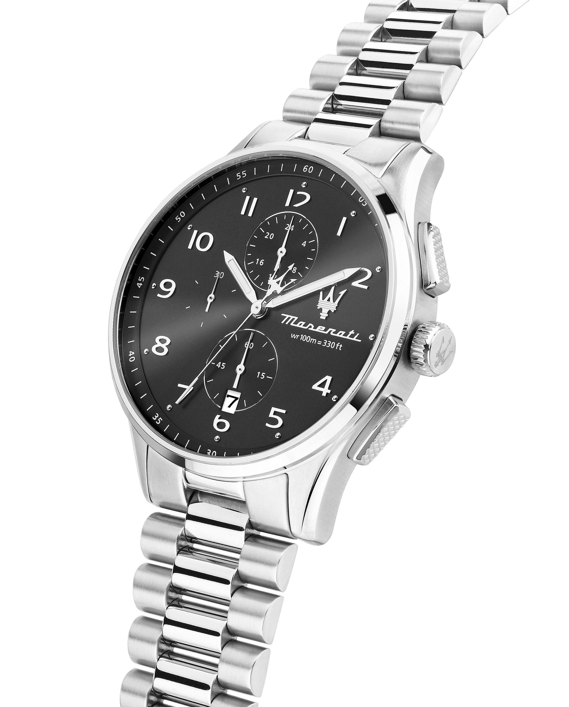 Reloj de hombre sorpasso r8873624007 de acero y correa plateada - Maserati - Plata Plata-4