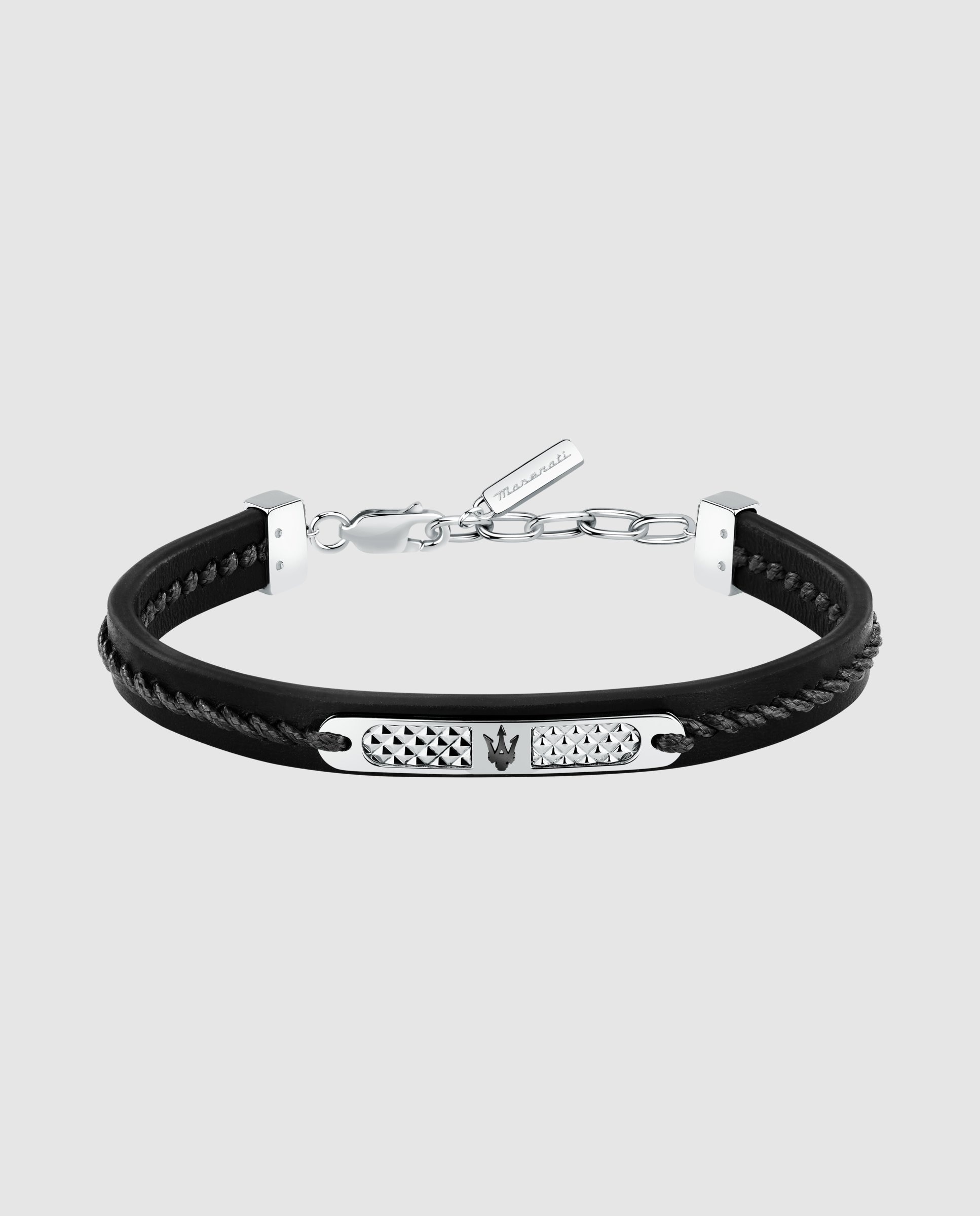Imagen 0 de Pulsera de hombre varis de acero plateada Plata