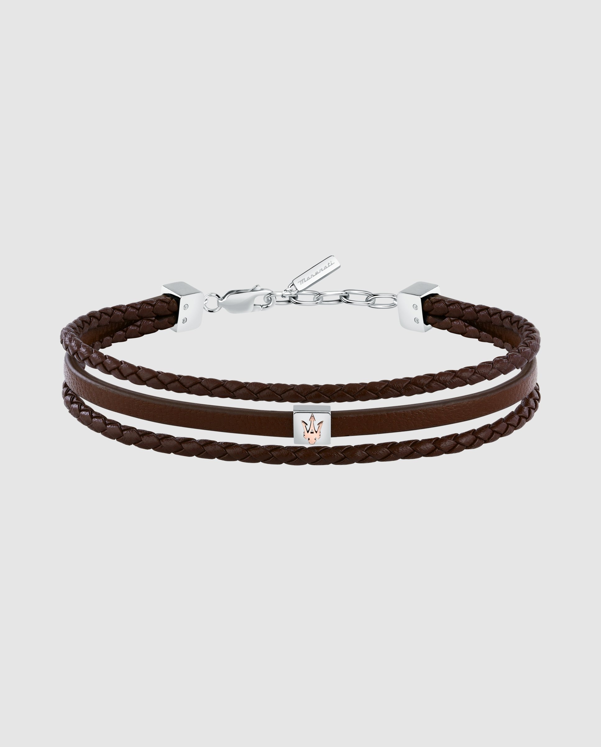 Imagen 0 de Pulsera de hombre varis de acero plateada Plata