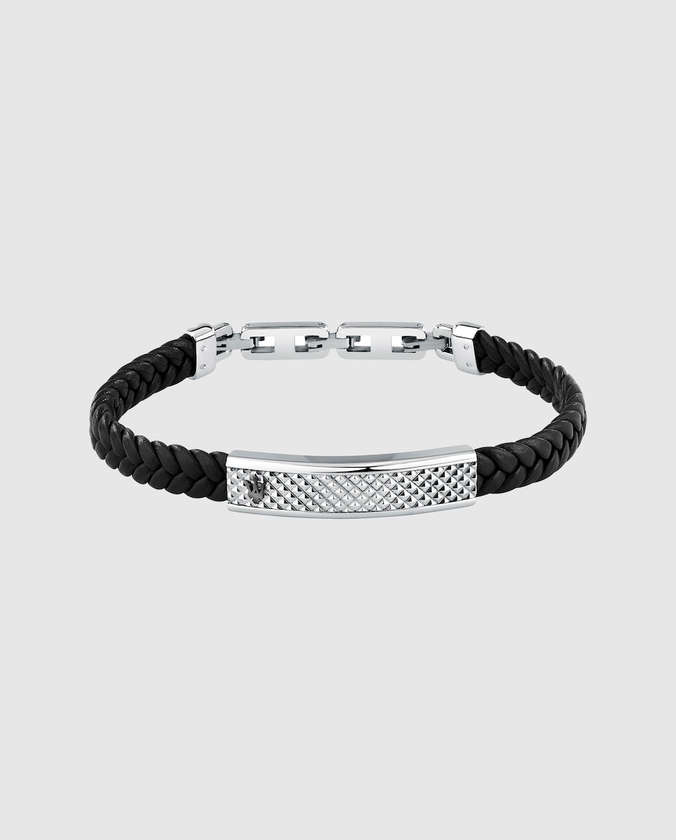 Pulsera de hombre Varis de acero plateada Plateado-1