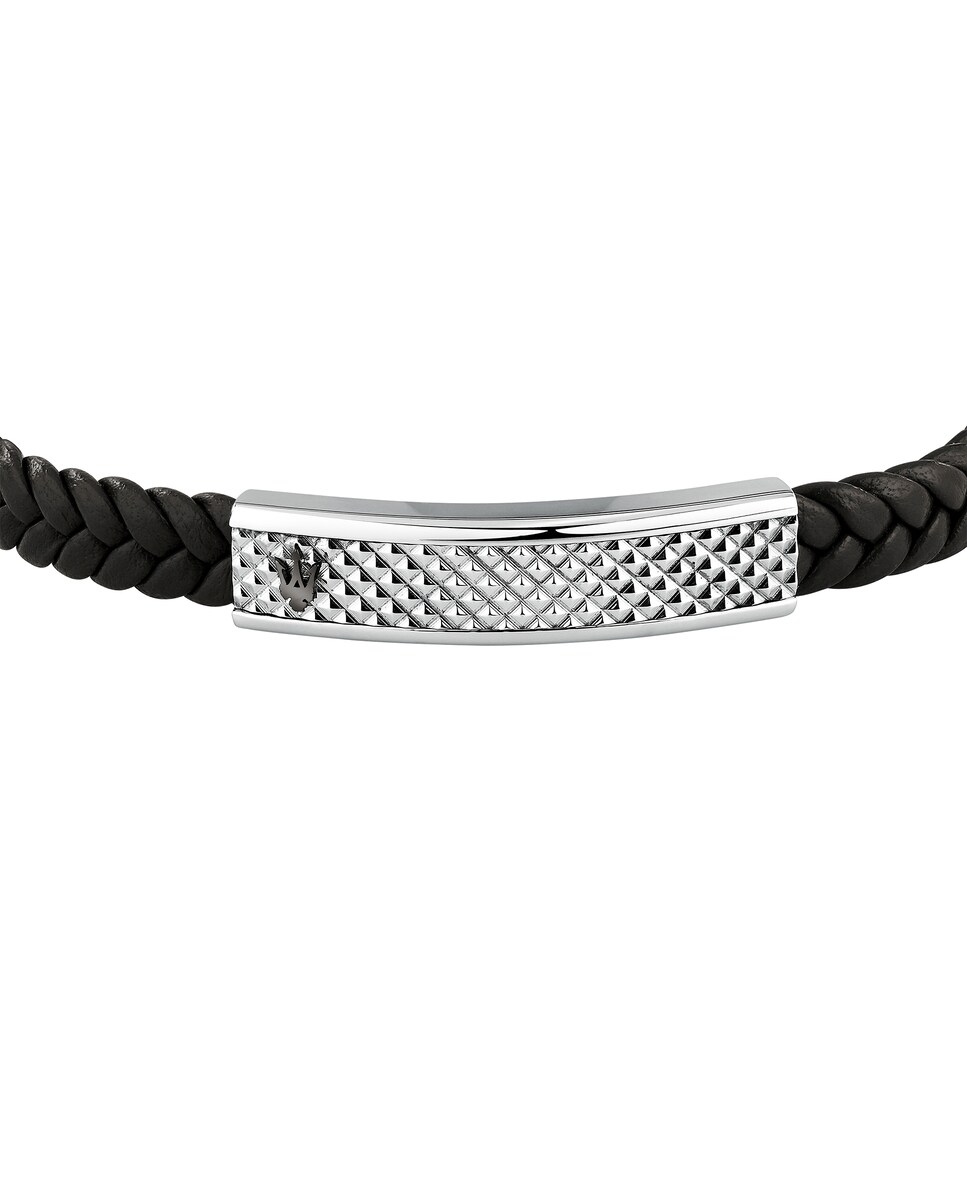 Pulsera de hombre Varis de acero plateada Plateado-2