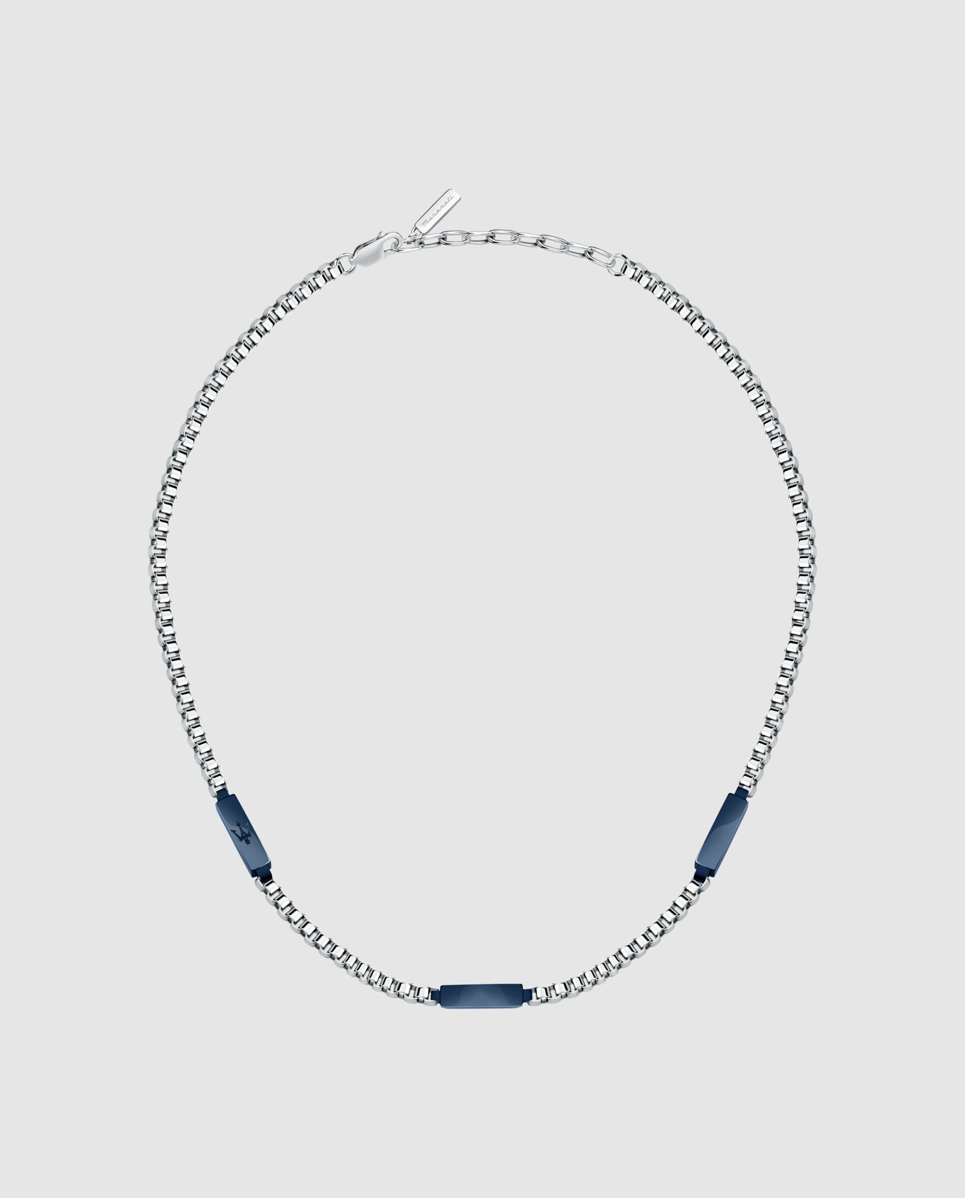 Cadena de hombre varis de acero plateado - Maserati - Plata Plata-2