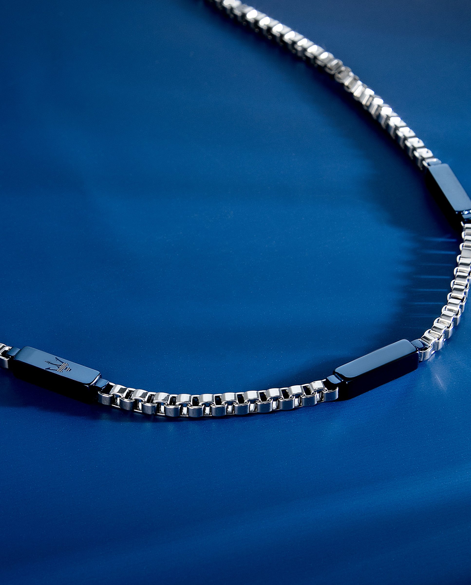 Cadena de hombre varis de acero plateado - Maserati - Plata Plata-6