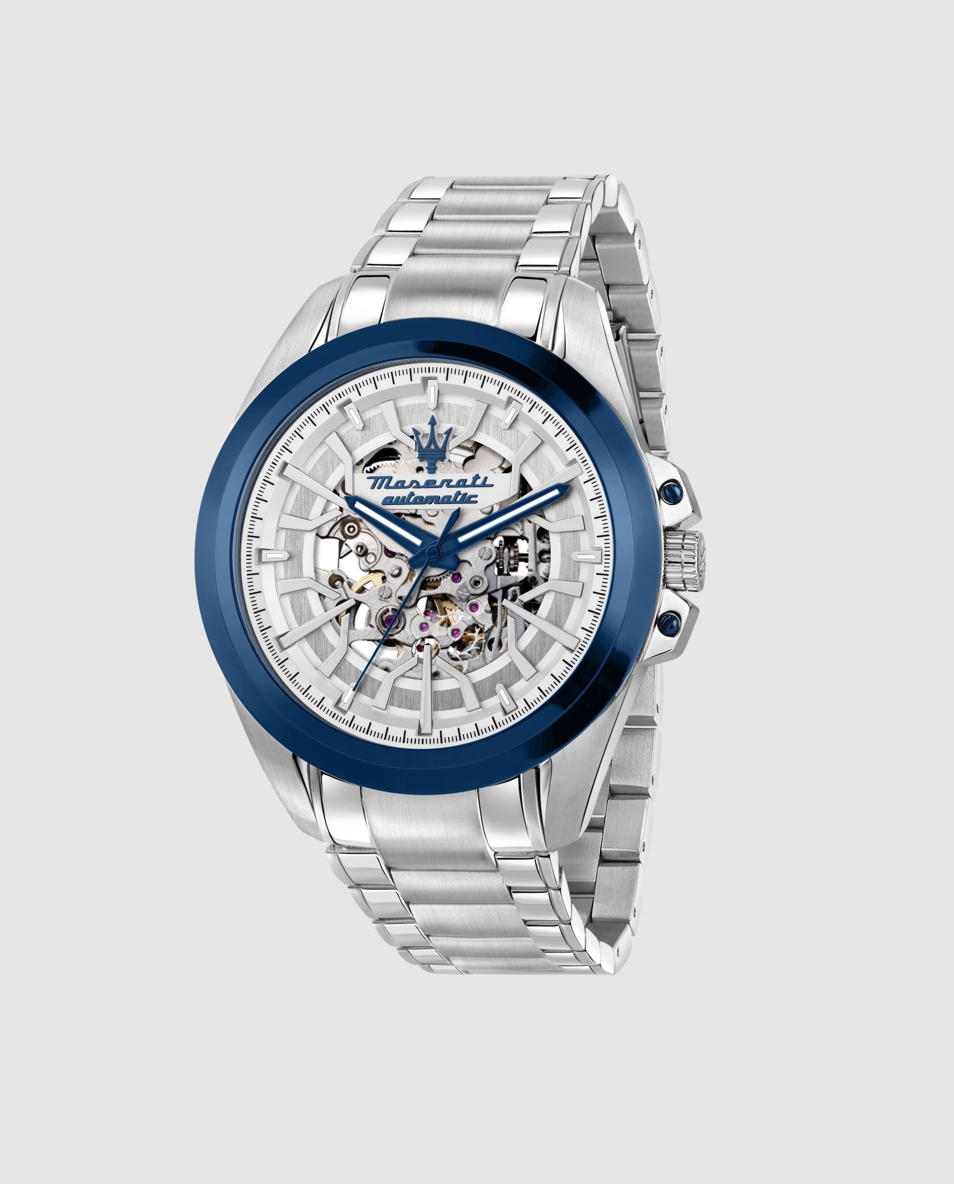Imagen 0 de Reloj de hombre traguardo r8823112006 automático de acero y correa plateada Plata