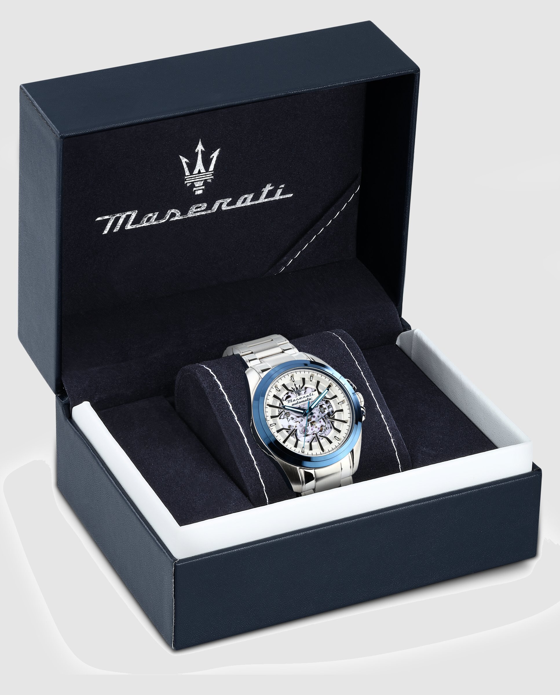 Reloj de hombre traguardo r8823112006 automático de acero y correa plateada - Maserati - Plata Plata-5