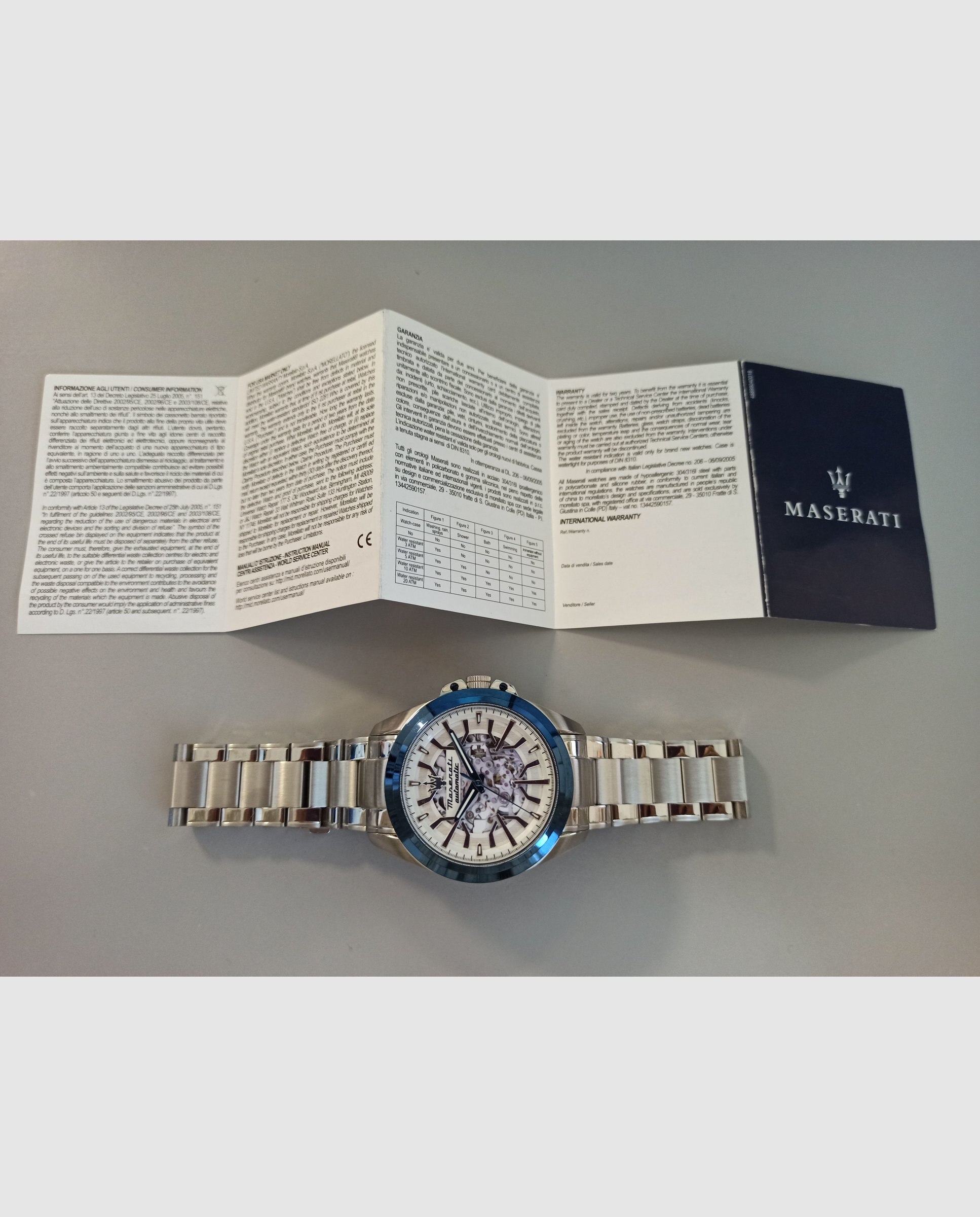 Reloj de hombre traguardo r8823112006 automático de acero y correa plateada - Maserati - Plata Plata-6