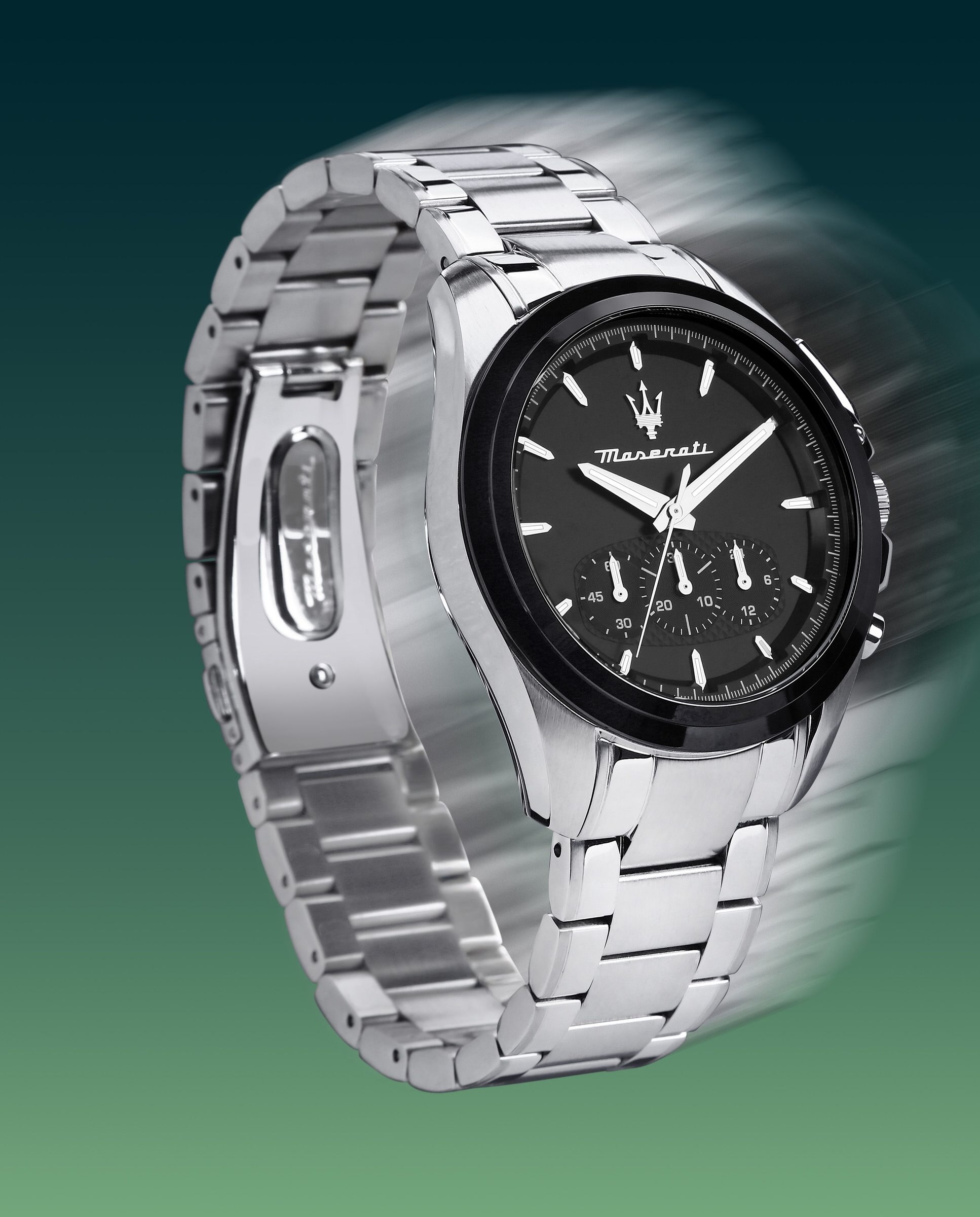 Reloj de hombre traguardo r8873612066 de acero y correa plateada - Maserati - Plata Plata-5