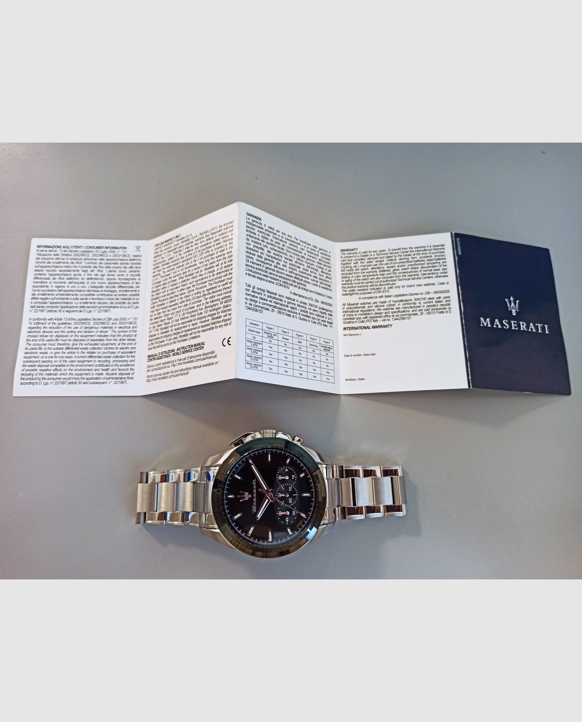 Reloj de hombre traguardo r8873612066 de acero y correa plateada - Maserati - Plata Plata-6