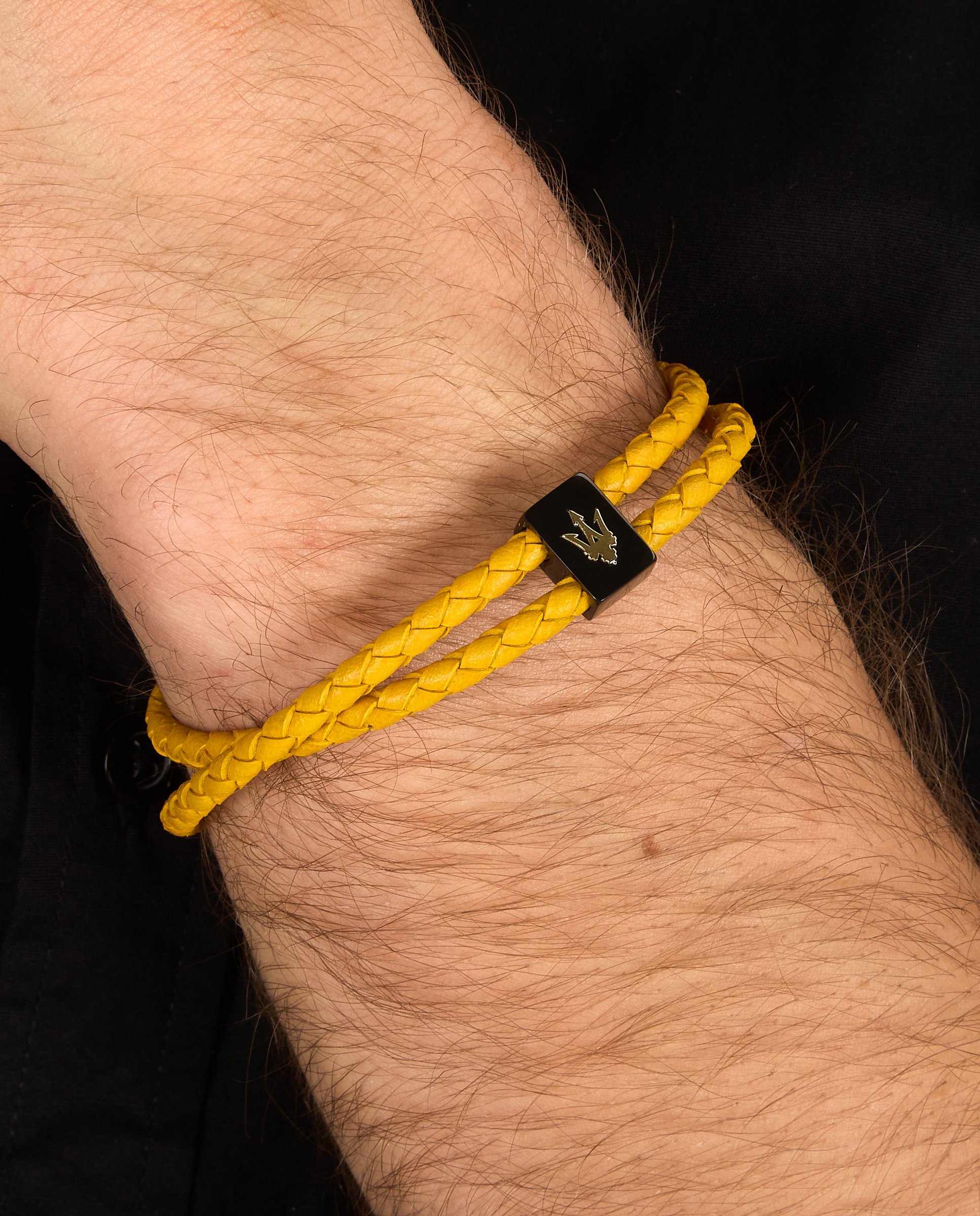Pulsera de hombre varis de polipiel negra - Maserati - Negro Negro-5