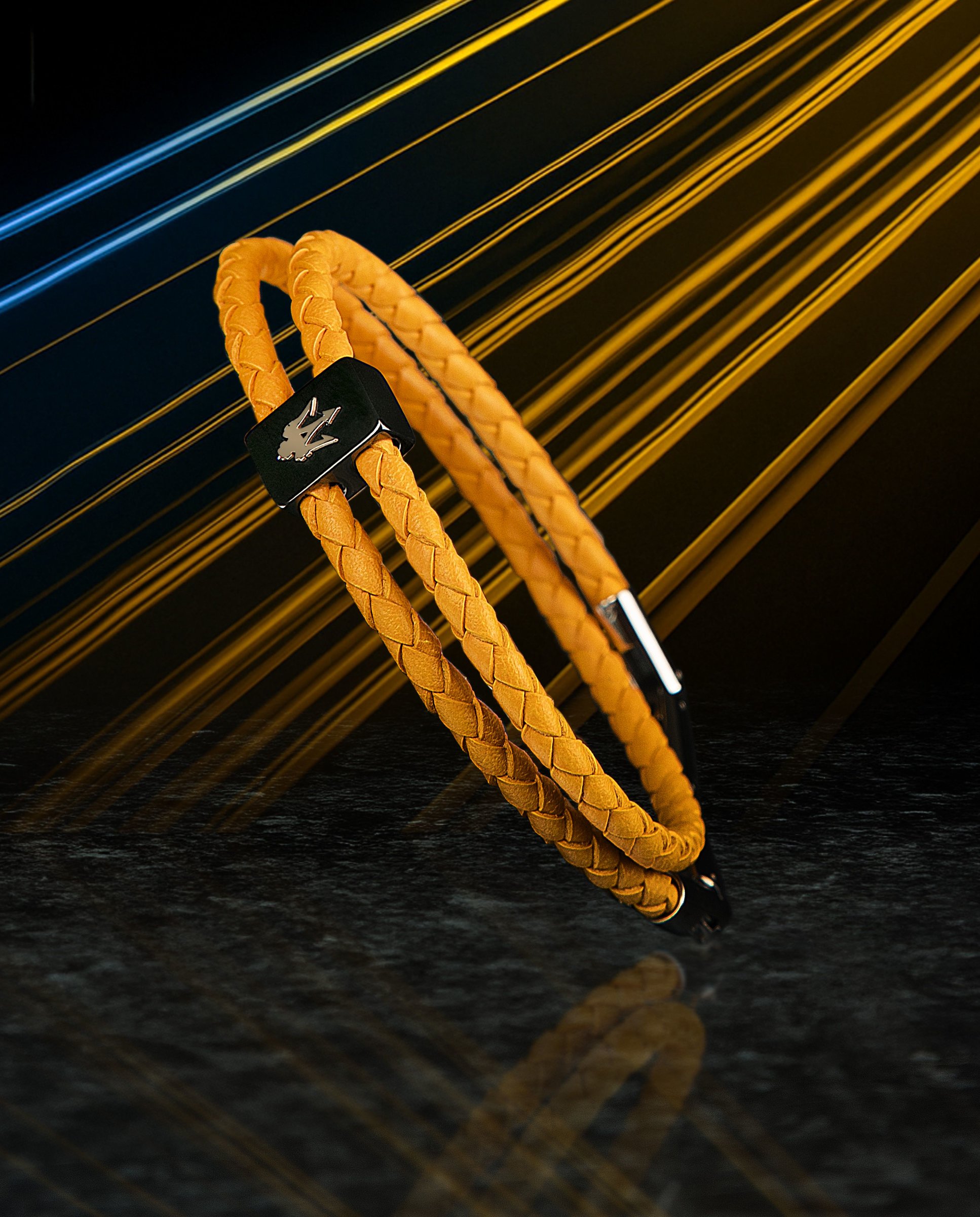 Pulsera de hombre varis de polipiel negra - Maserati - Negro Negro-6