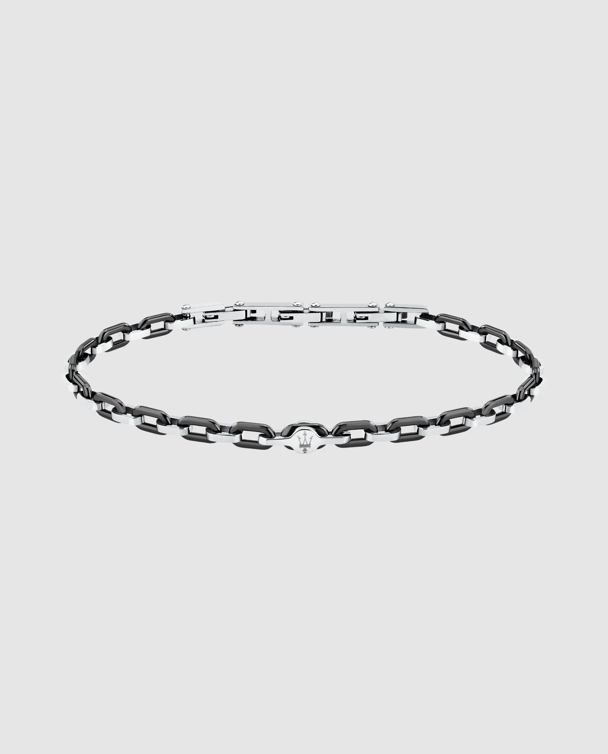 Imagen 0 de Pulsera de hombre varis de acero plateada