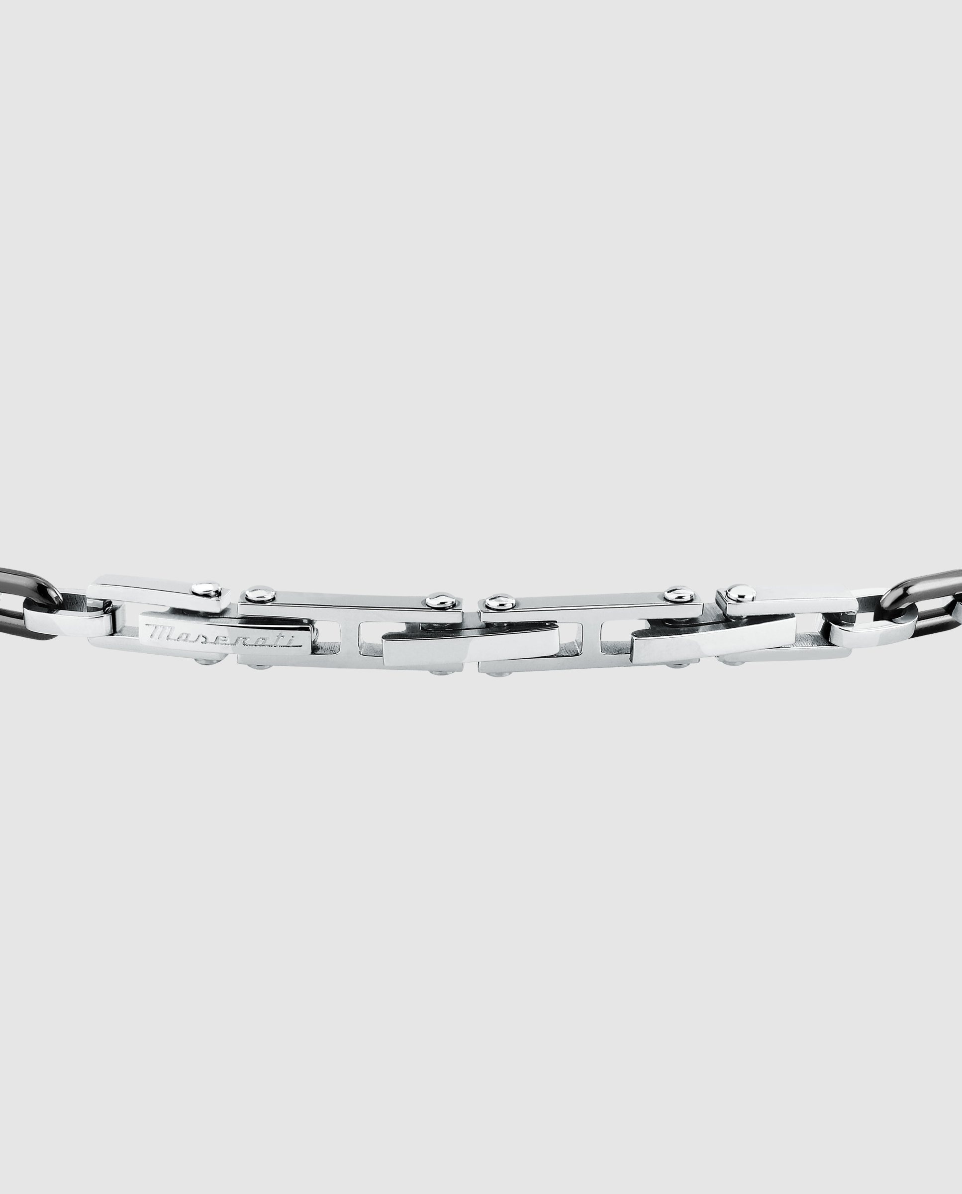 Pulsera de hombre varis de acero plateada Plata Maserati Plata-3