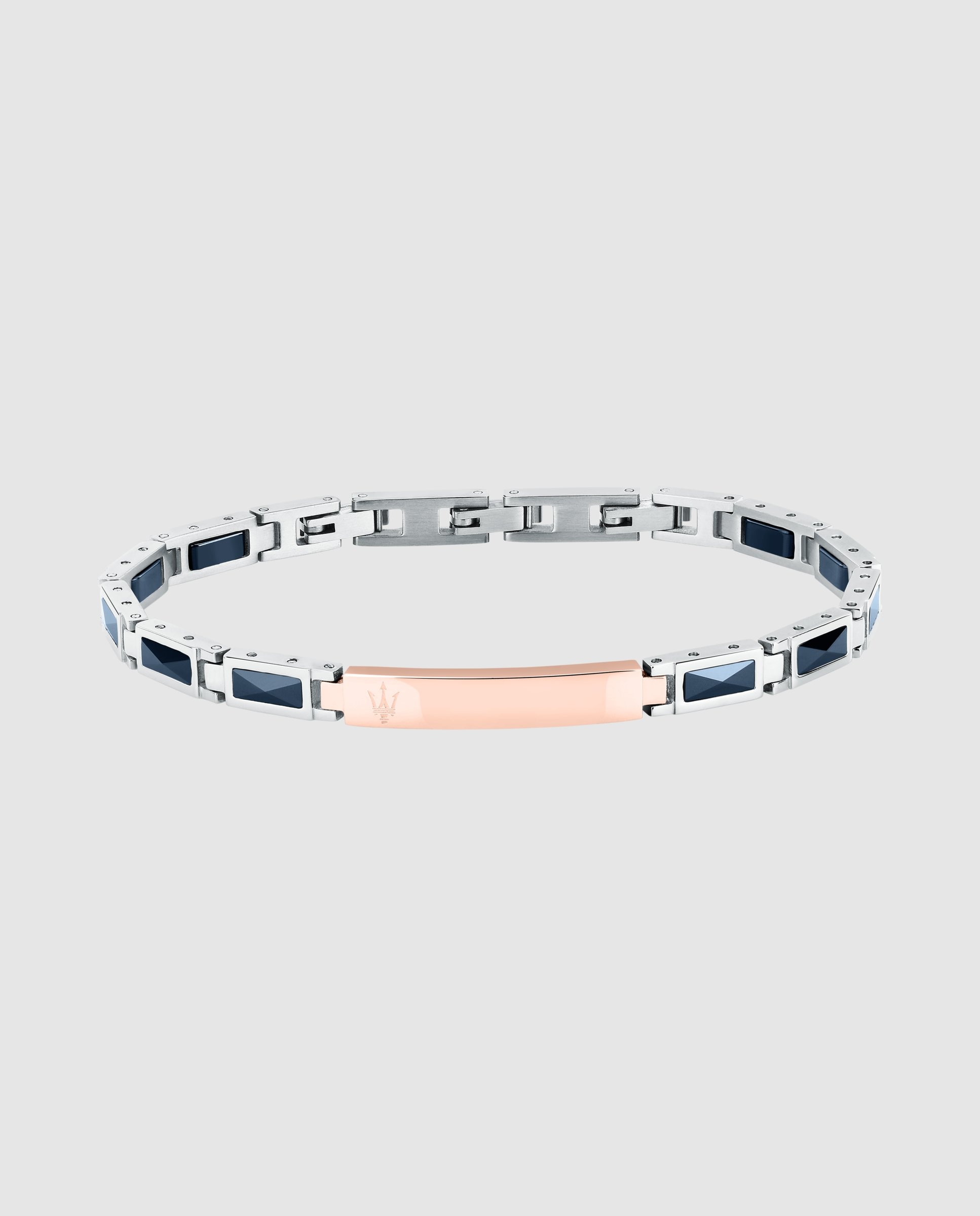 Imagen 0 de Pulsera de hombre varis de acero plateada