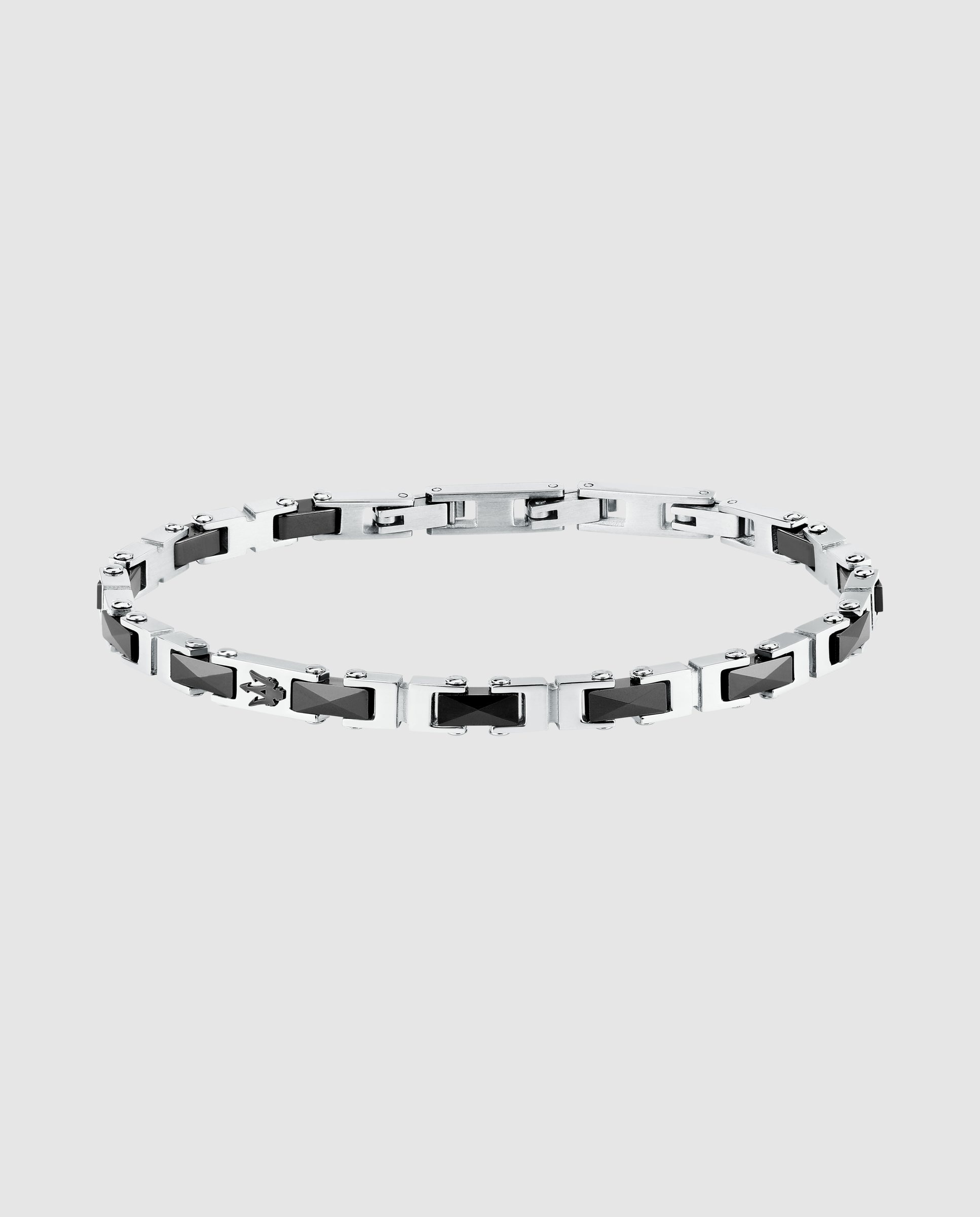 Imagen 0 de Pulsera de hombre varis de acero plateada