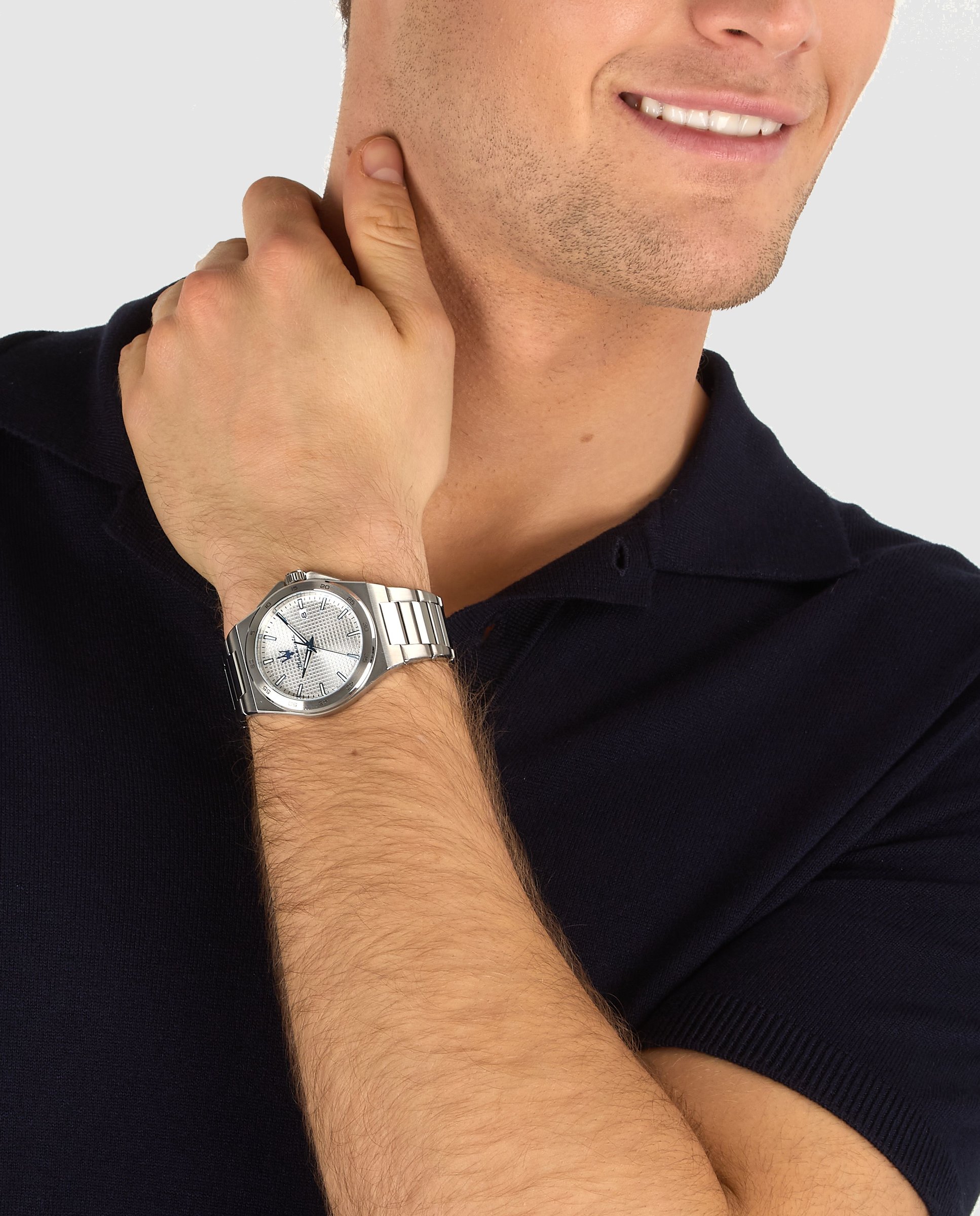 Reloj de hombre velocita r8853153006 de acero y correa plateada - Maserati - Plata Plata-4