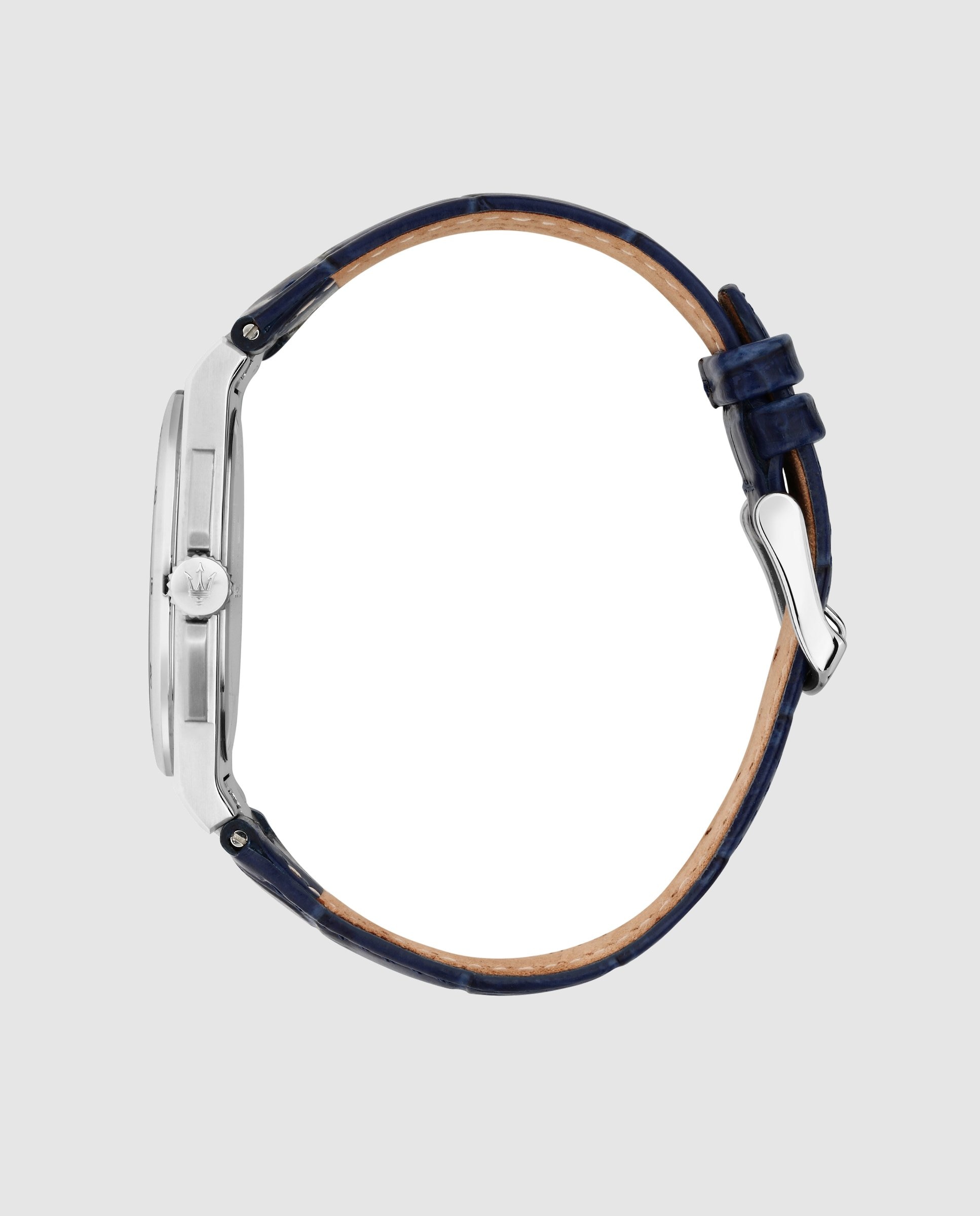 Reloj de hombre velocita r8851153002 de piel y correa azul - Maserati - Plata Plata-2