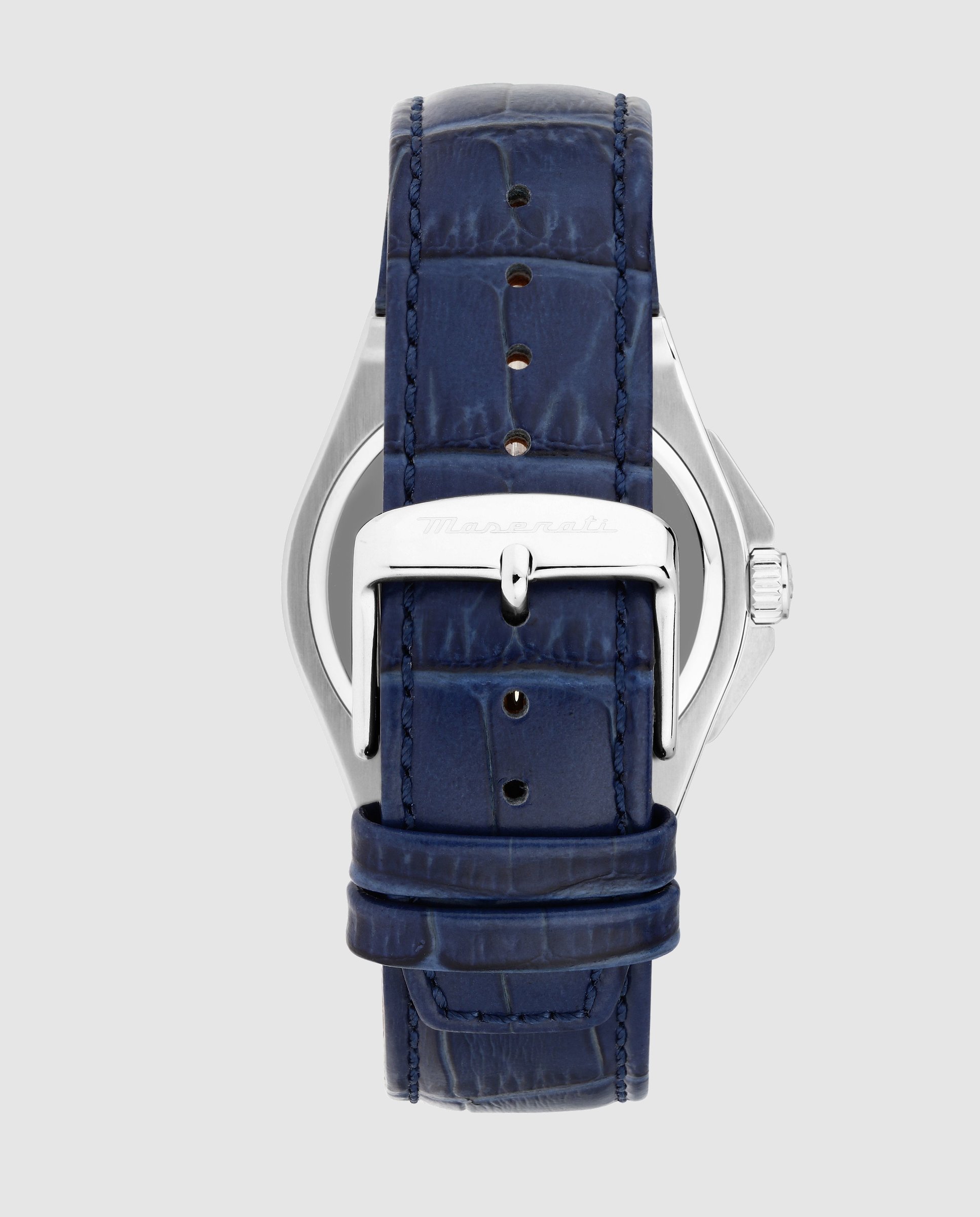Reloj de hombre velocita r8851153002 de piel y correa azul - Maserati - Plata Plata-3