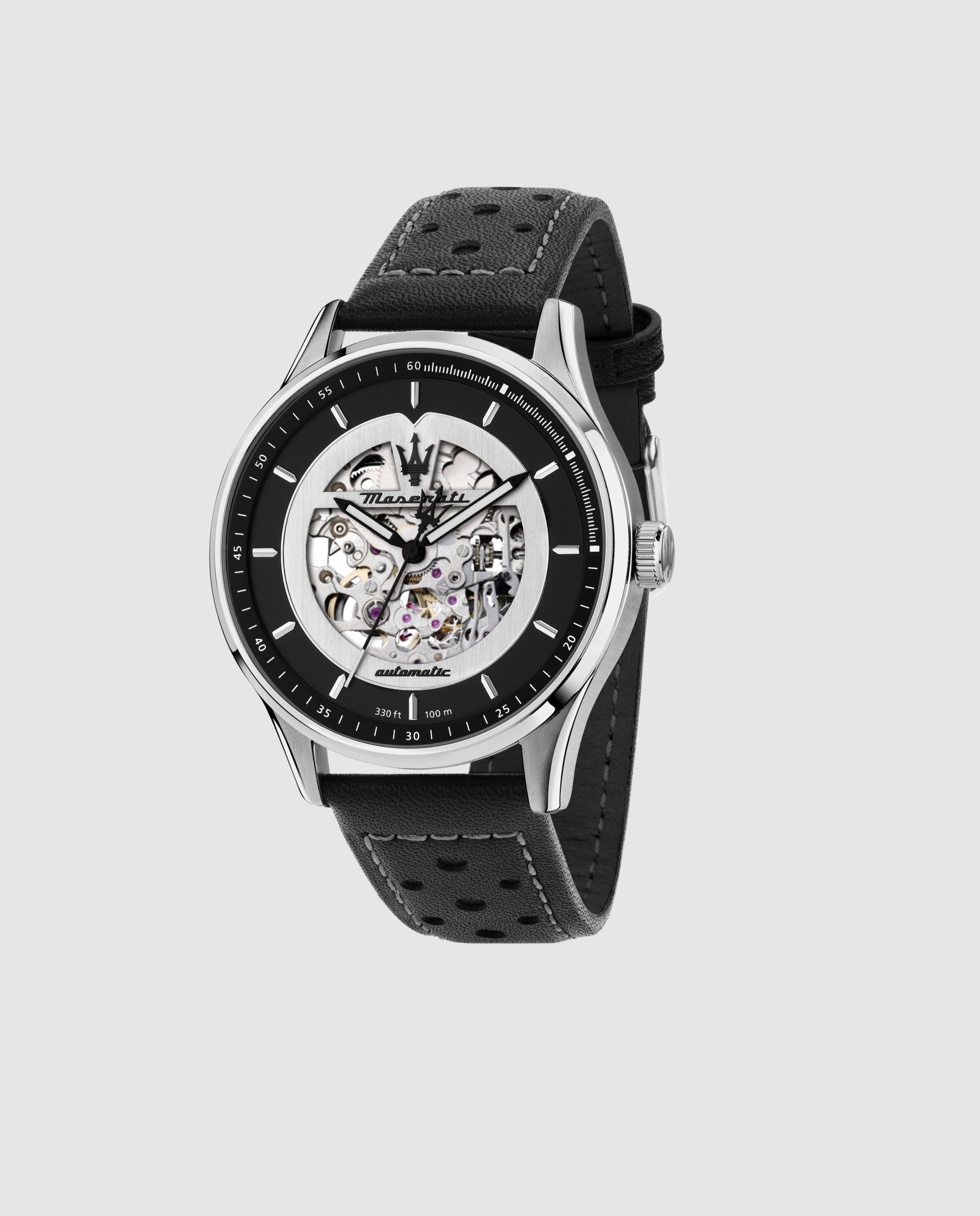 Imagen 0 de Reloj de hombre sorpasso r8821124004 automático de piel y correa negra Negro