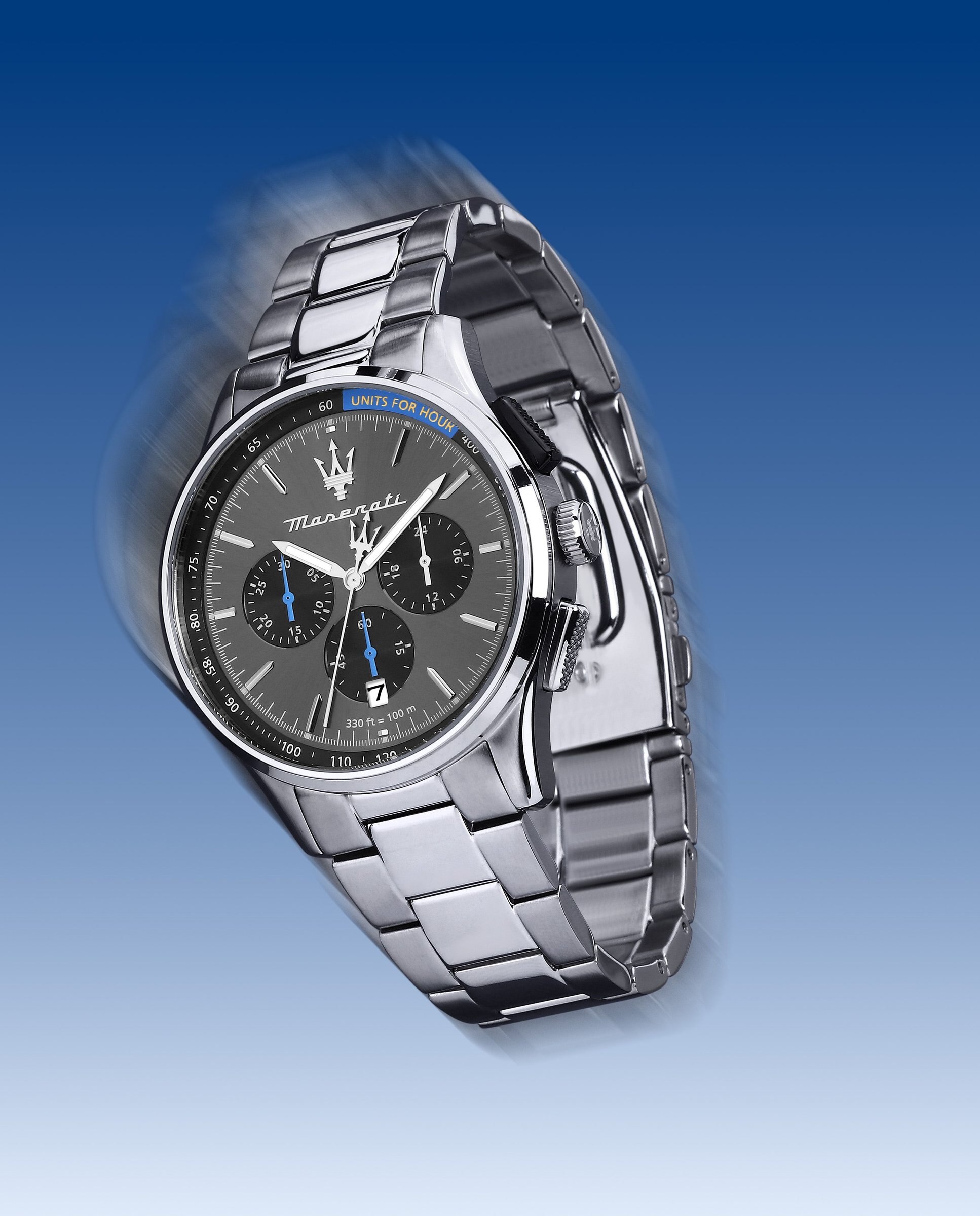Reloj de hombre sorpasso r8873624008 de acero y correa plateada - Maserati - Plata Plata-5