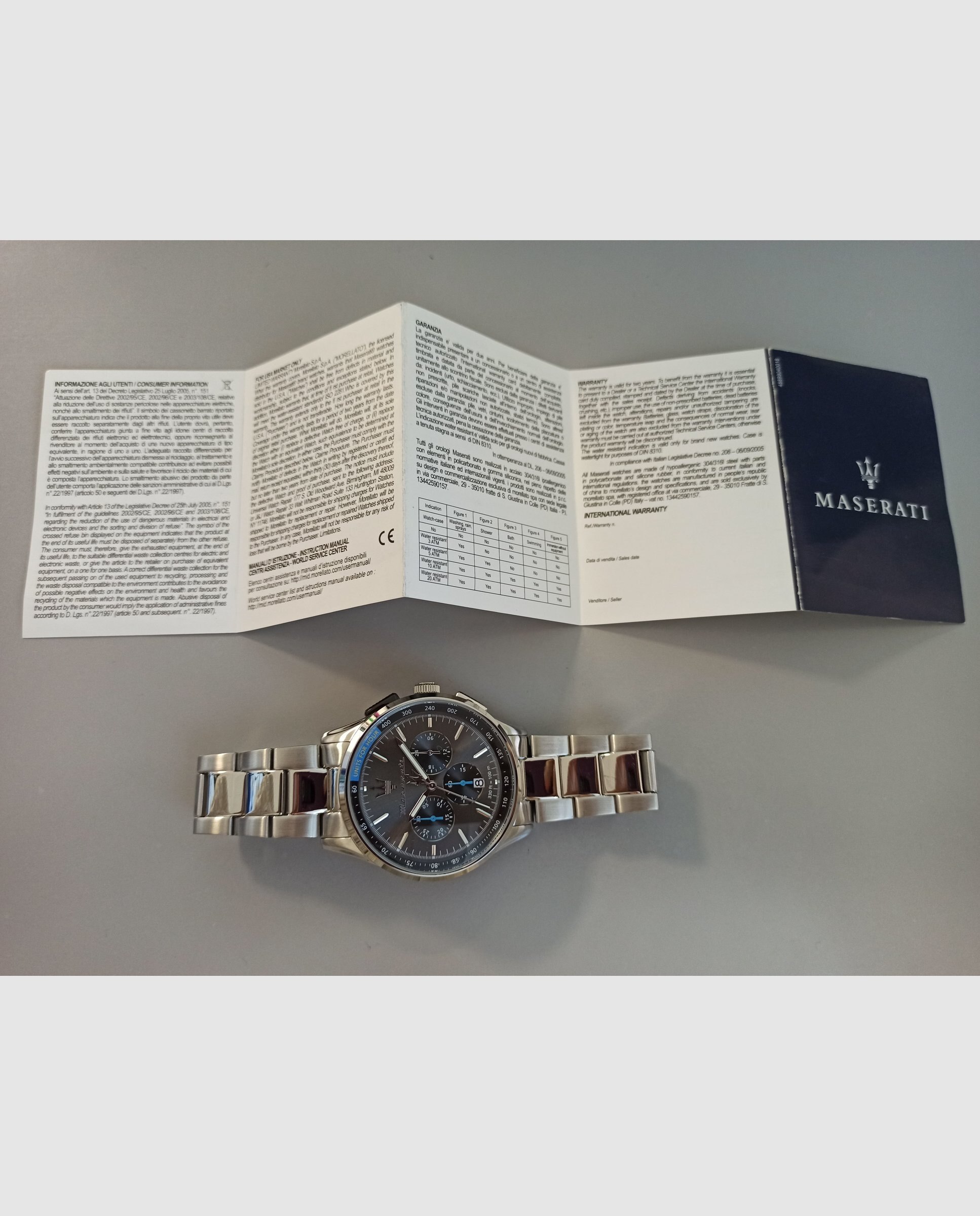 Reloj de hombre sorpasso r8873624008 de acero y correa plateada - Maserati - Plata Plata-6