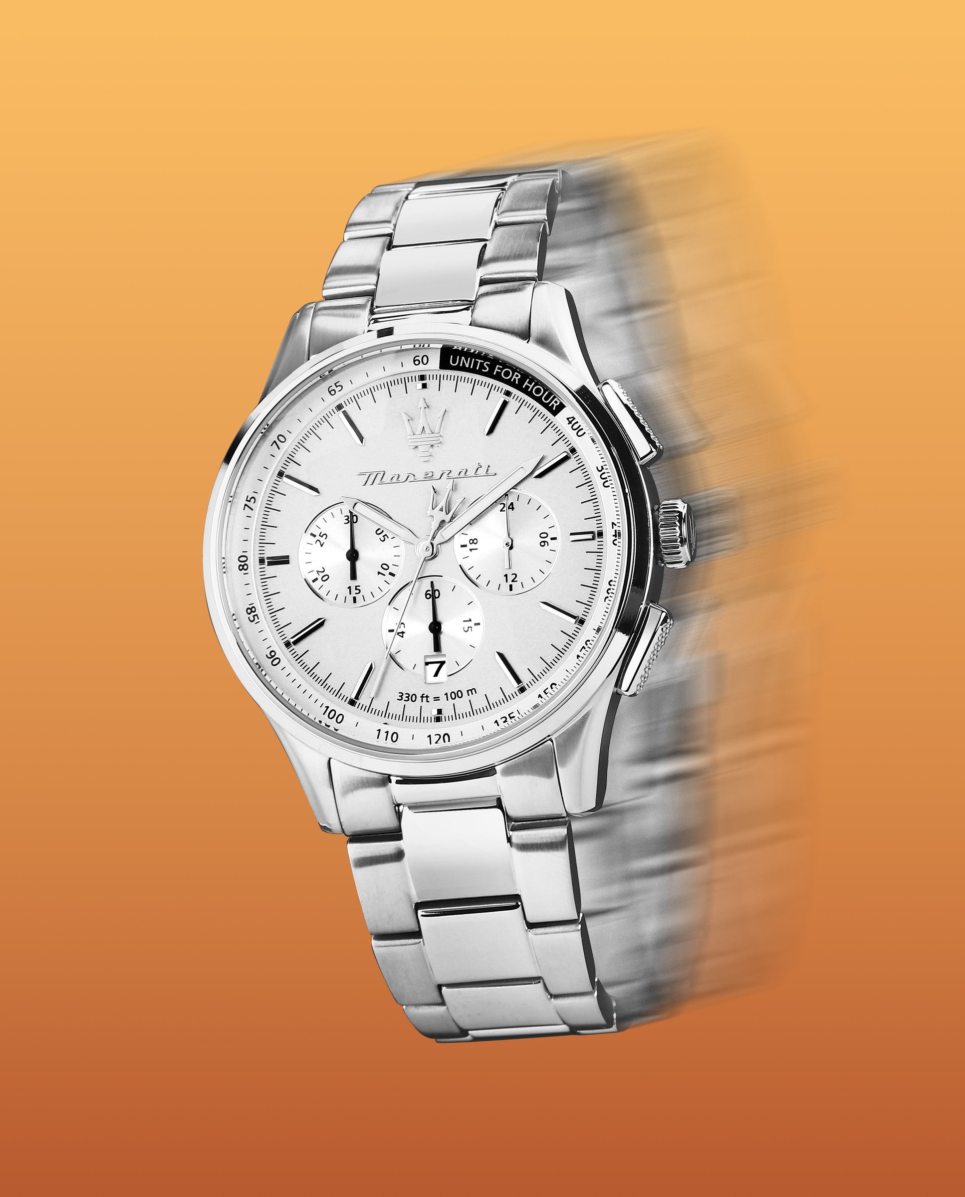 Reloj de hombre sorpasso r8873624013 de acero y correa plateada - Maserati - Plata Plata-5