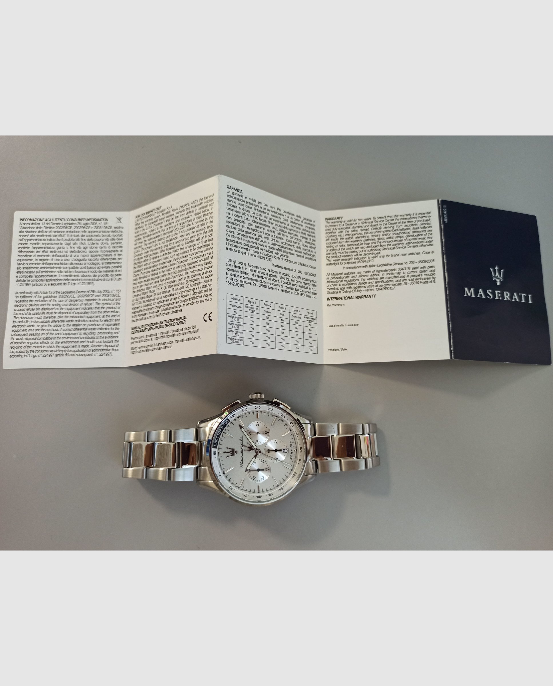 Reloj de hombre sorpasso r8873624013 de acero y correa plateada - Maserati - Plata Plata-6