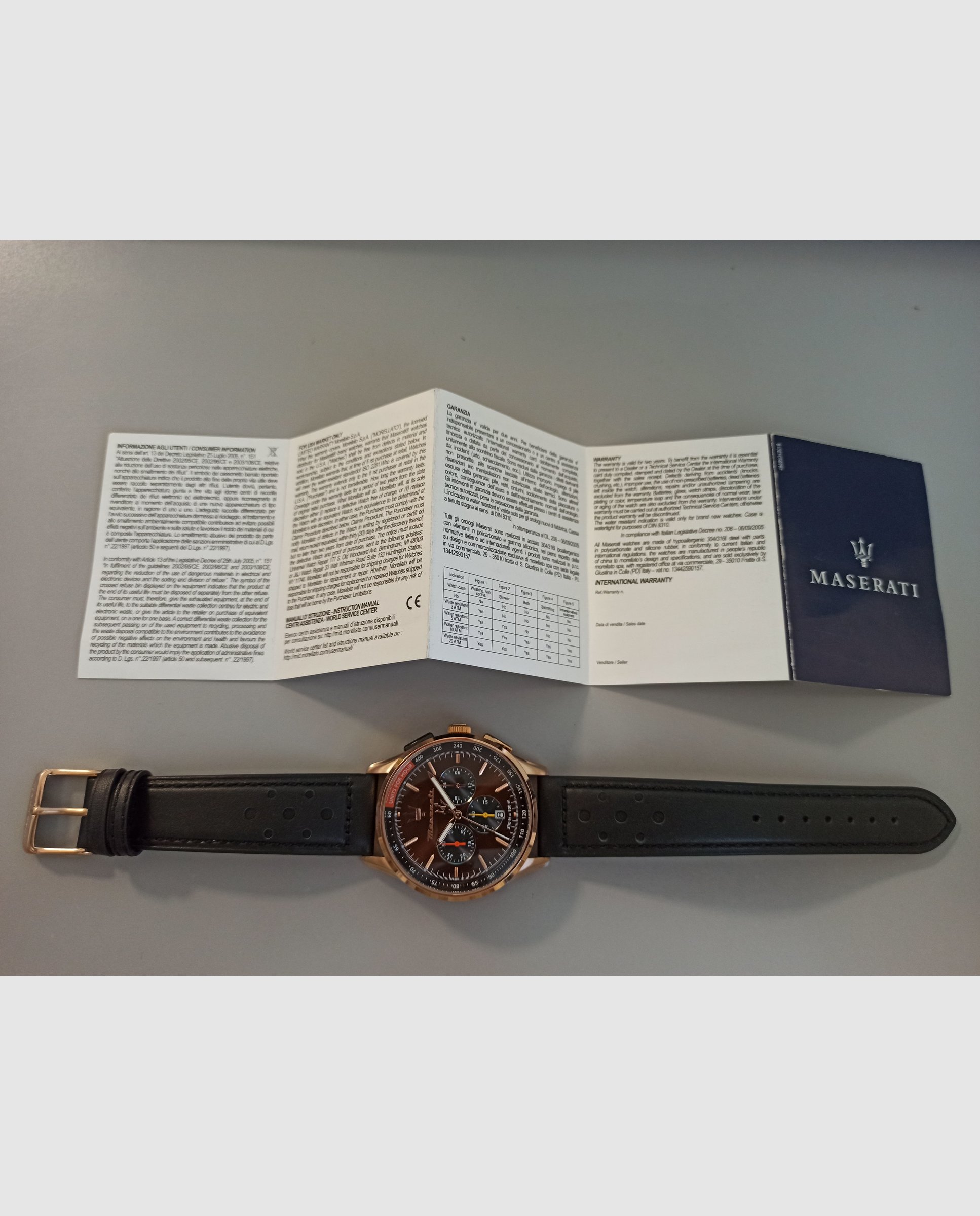 Reloj de hombre sorpasso r8871624011 de piel y correa negra - Maserati - Negro Negro-6
