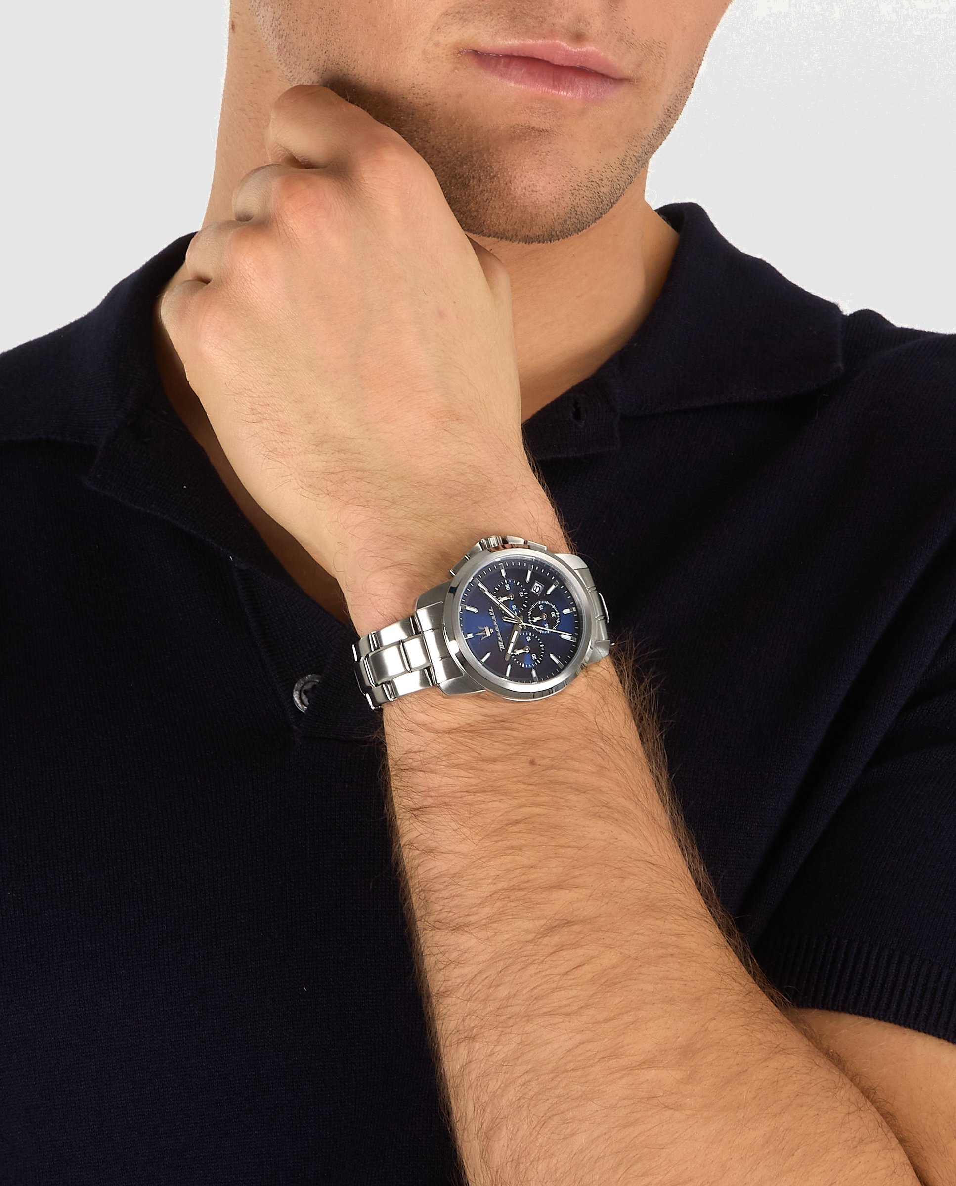 Reloj de hombre successo r8873621047 de acero y correa plateada - Maserati - Plata Plata-4