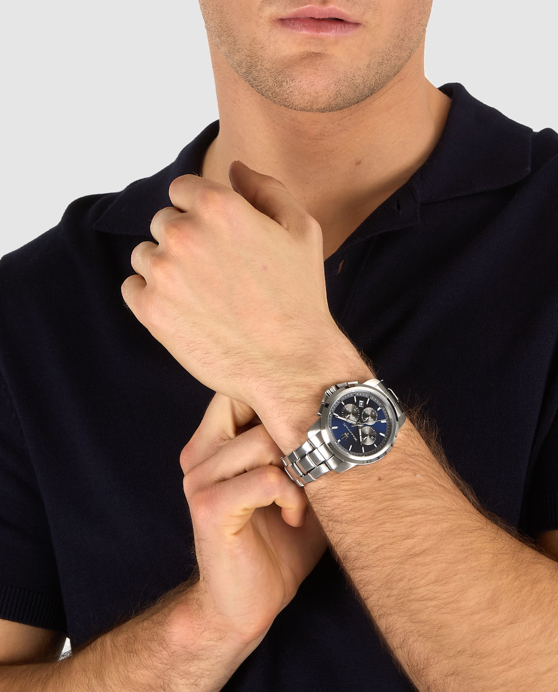 Reloj de hombre successo r8873621051 de acero y correa plateada - Maserati - Plata Plata-4