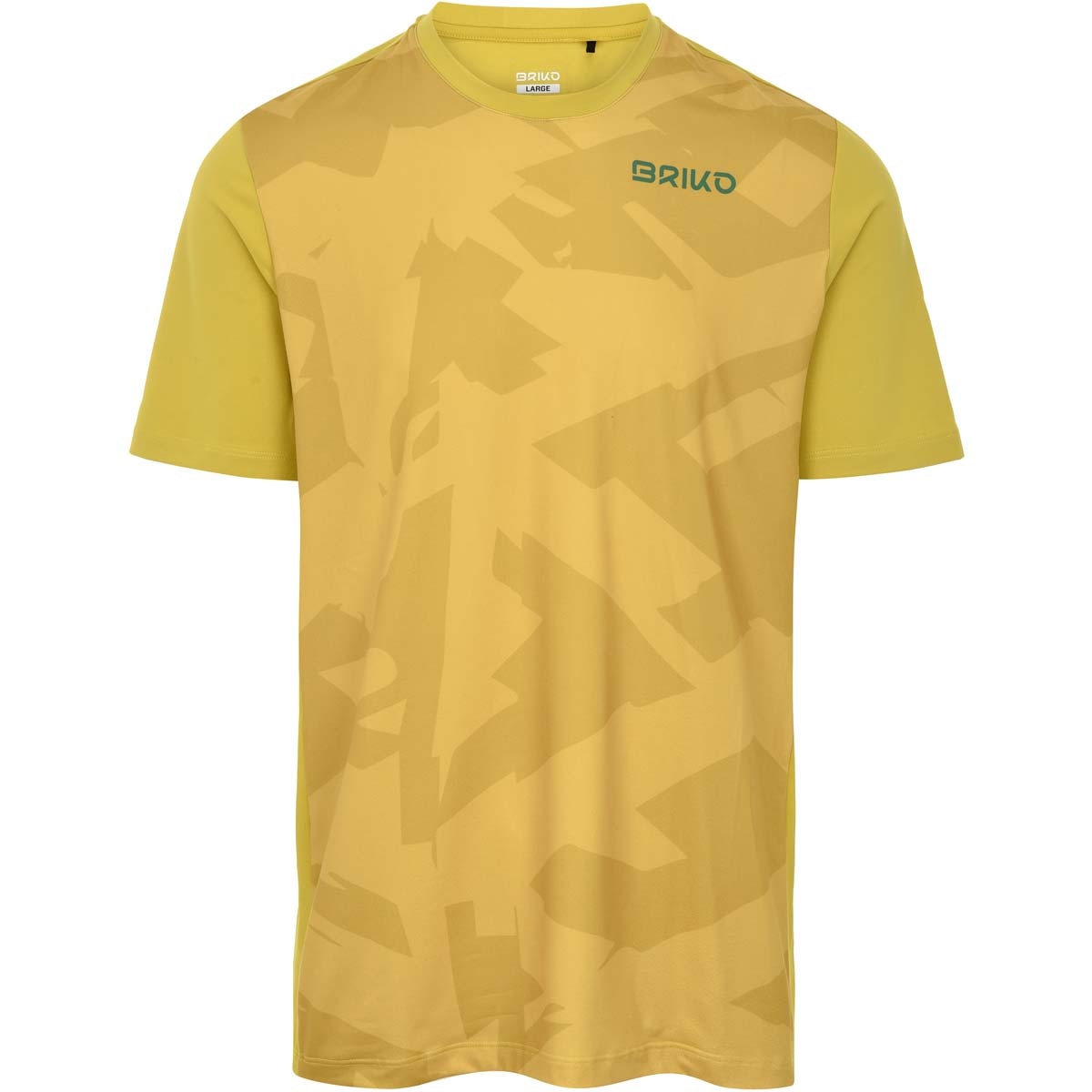 Imagen 0 de Camiseta de hombre Adventure Camo Briko Amarillo