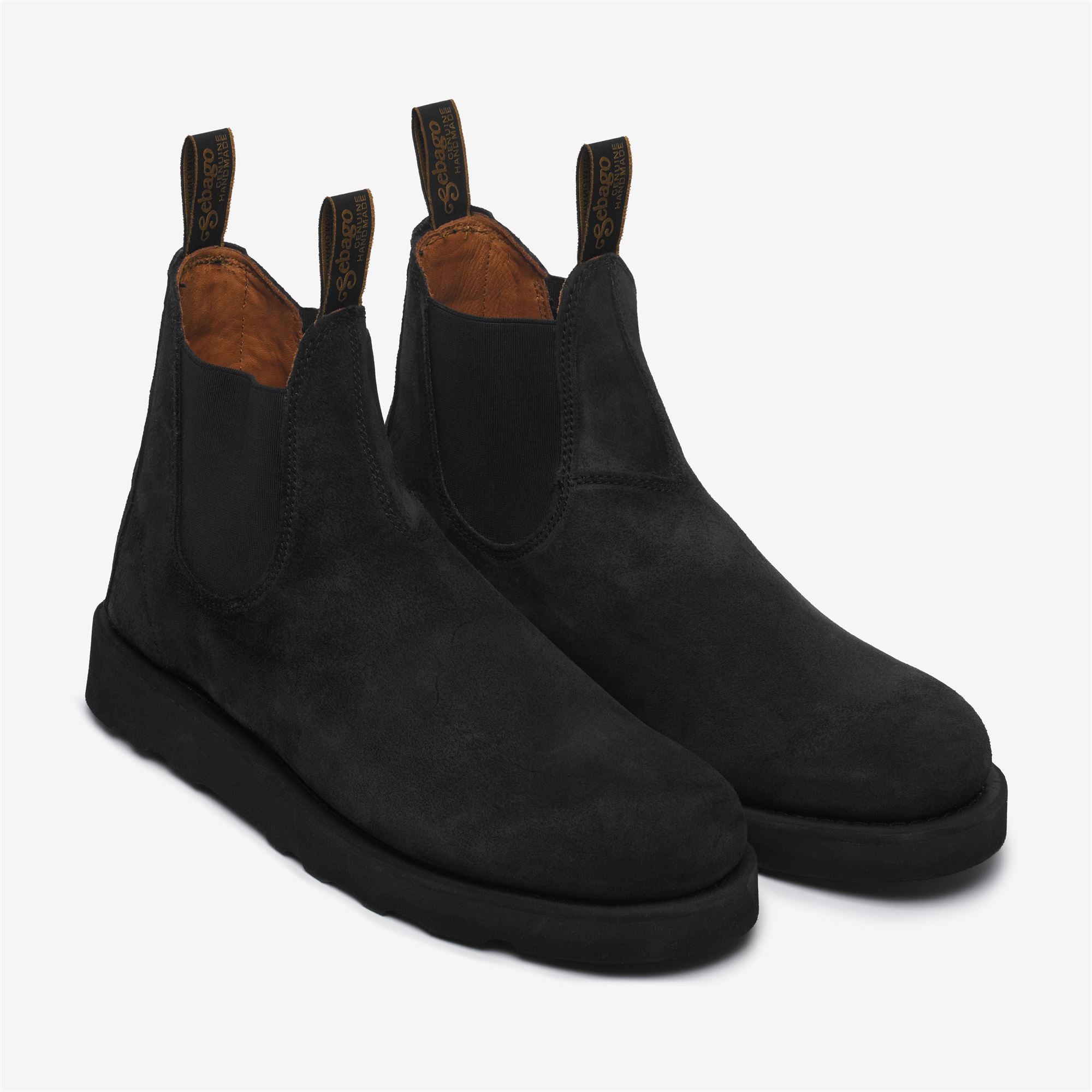 Imagen 3 de Botines chelsea de hombre de ante con cierre elástico - Sebago - Negro Negro