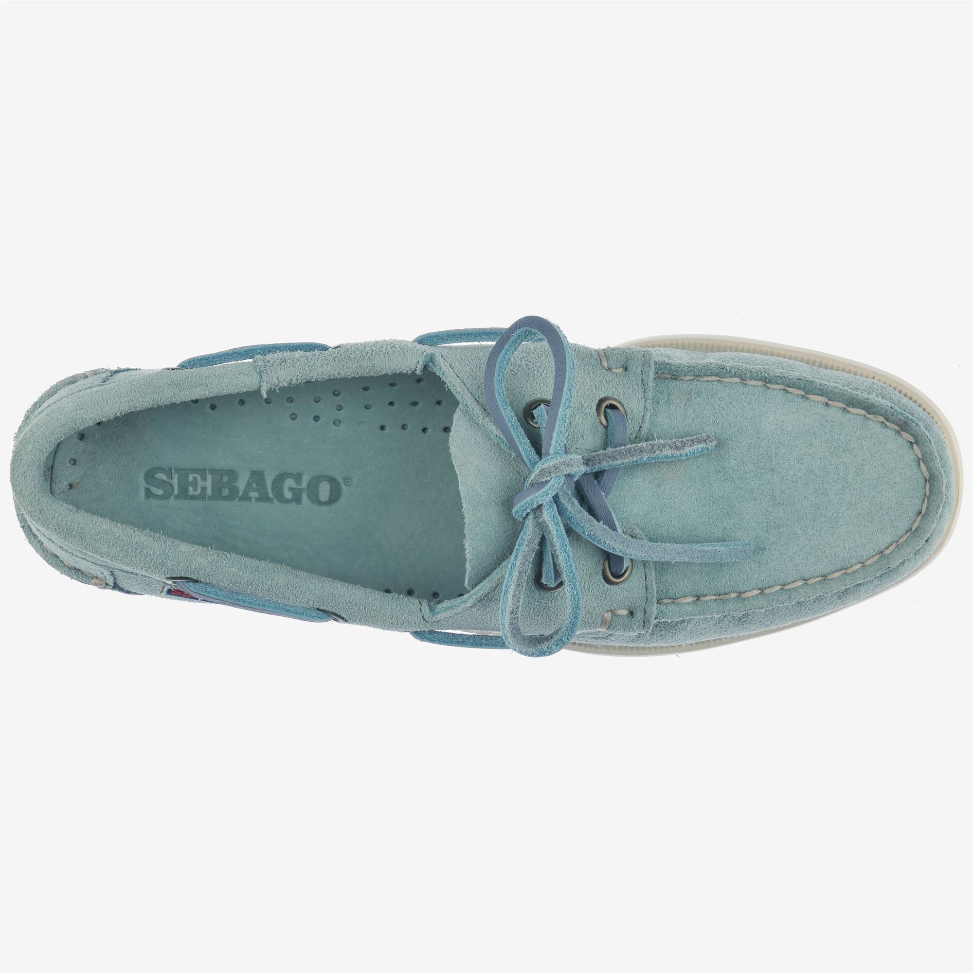 Náuticos de mujer de ante antideslizantes - Sebago - Verde Agua Verde Agua-4