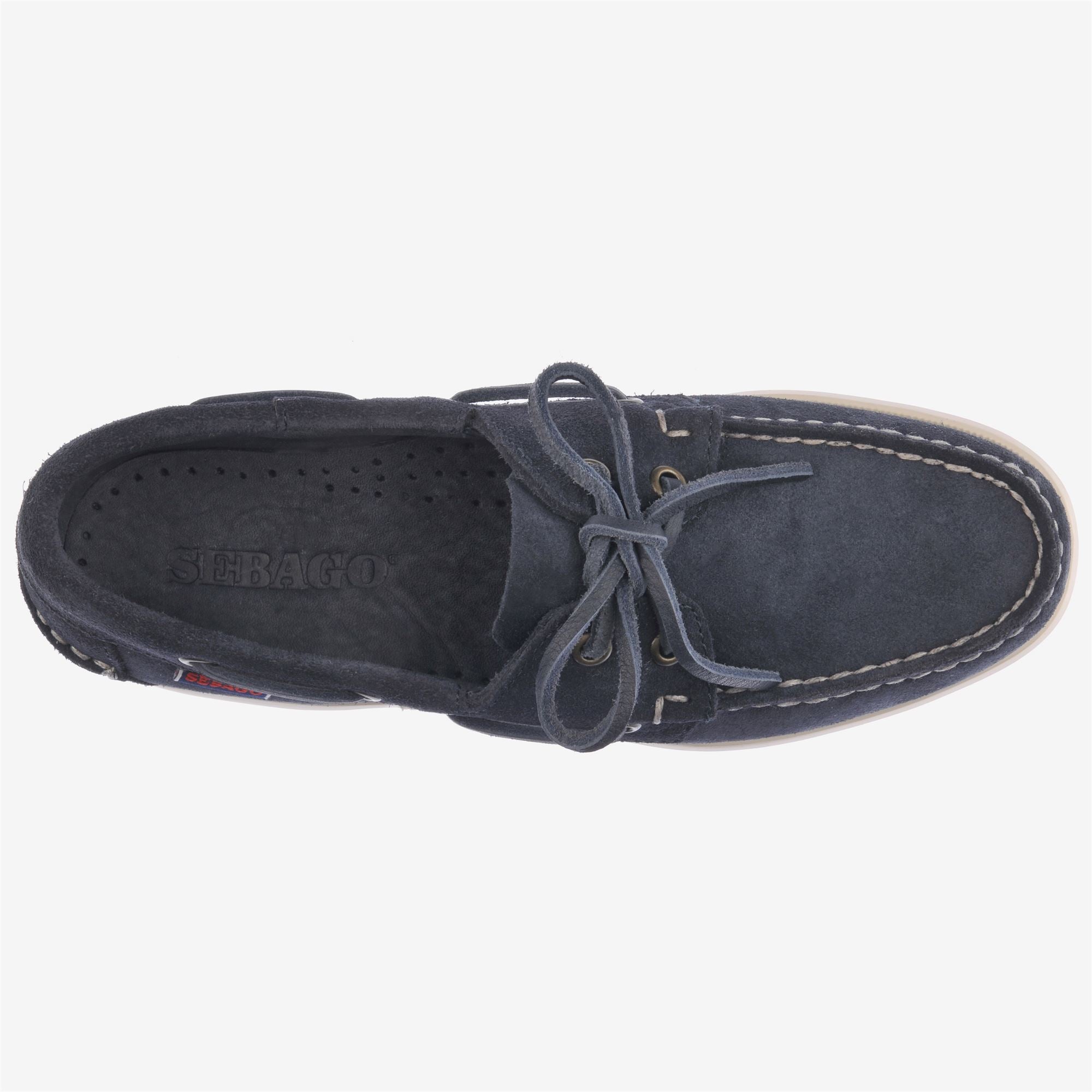 Náuticos de mujer de ante antideslizantes - Sebago - Azul oscuro Azul oscuro-4