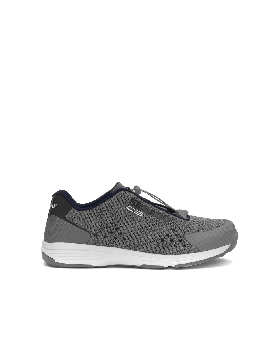 Zapatillas deportivas de mujer de vela con drenaje de agua - Sebago - Gris Gris-1