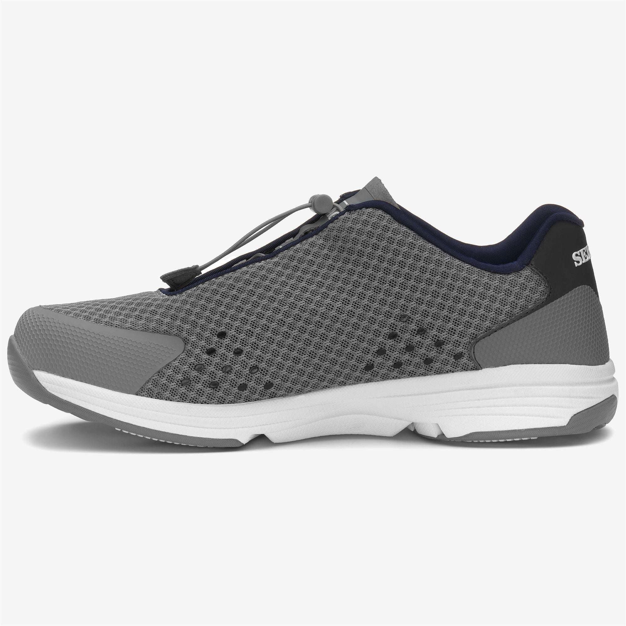 Zapatillas deportivas de mujer de vela con drenaje de agua - Sebago - Gris Gris-2