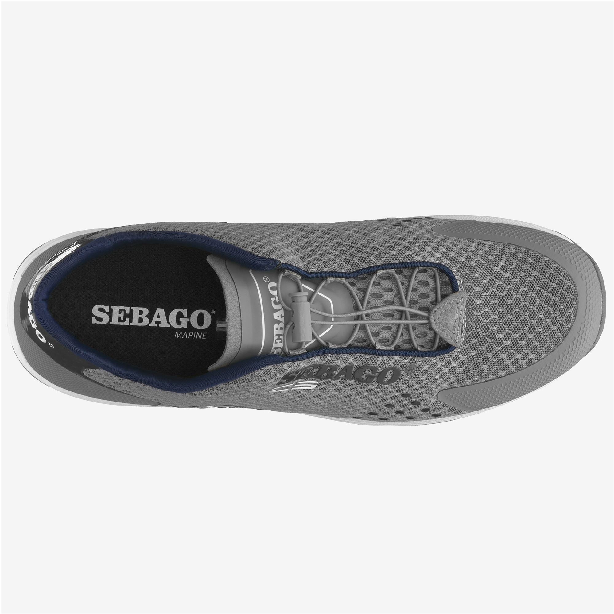 Zapatillas deportivas de mujer de vela con drenaje de agua - Sebago - Gris Gris-4