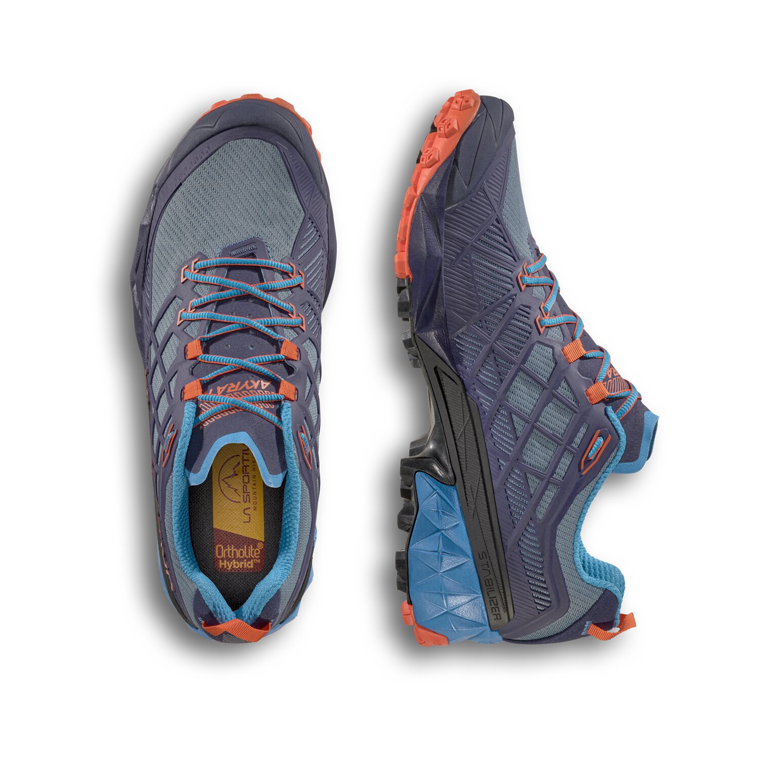 Zapatillas de montaña de hombre Akyra II La Sportiva - Azul marino / Naranja Azul marino / Naranja-4
