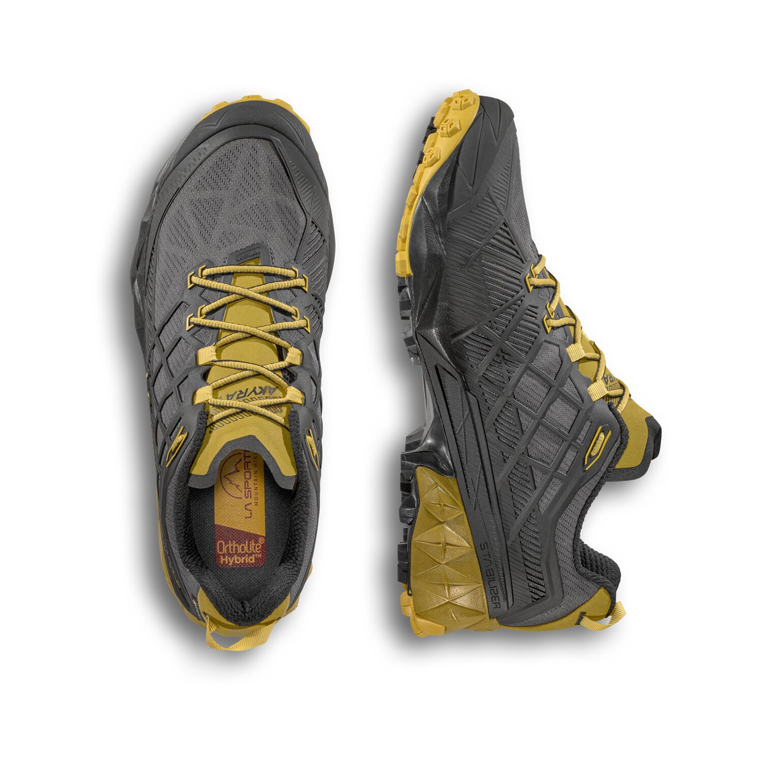 Zapatillas de montaña de hombre Akyra II GTX de La Sportiva - Gris / Amarillo Gris / Amarillo-4