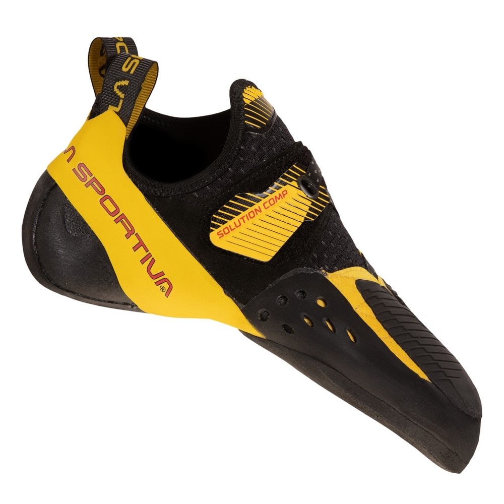 Pies de gato de hombre Solution Comp La Sportiva - Negro / Amarillo Negro / Amarillo-3